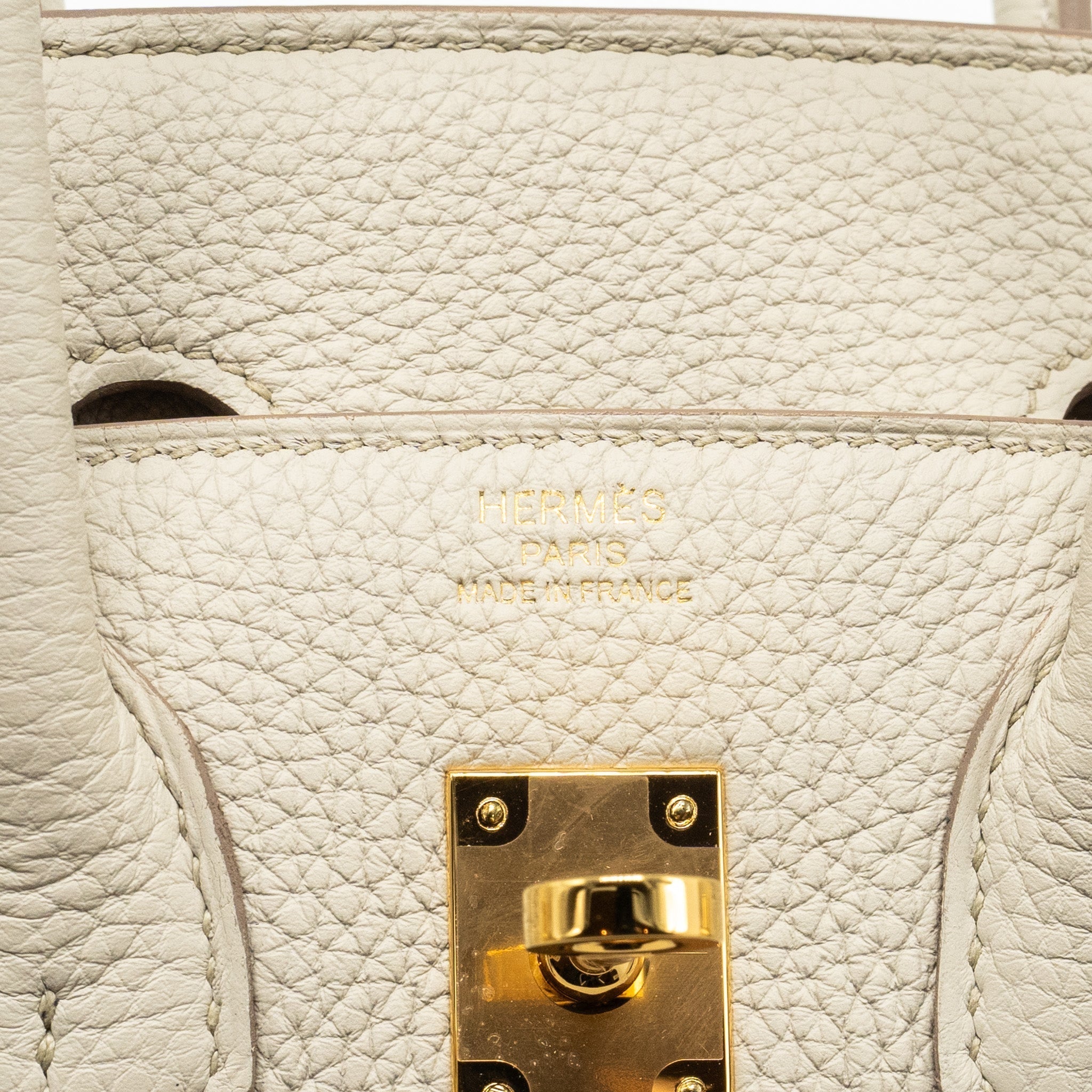 HERMES BIRKIN 25 TOGO BETON GHW