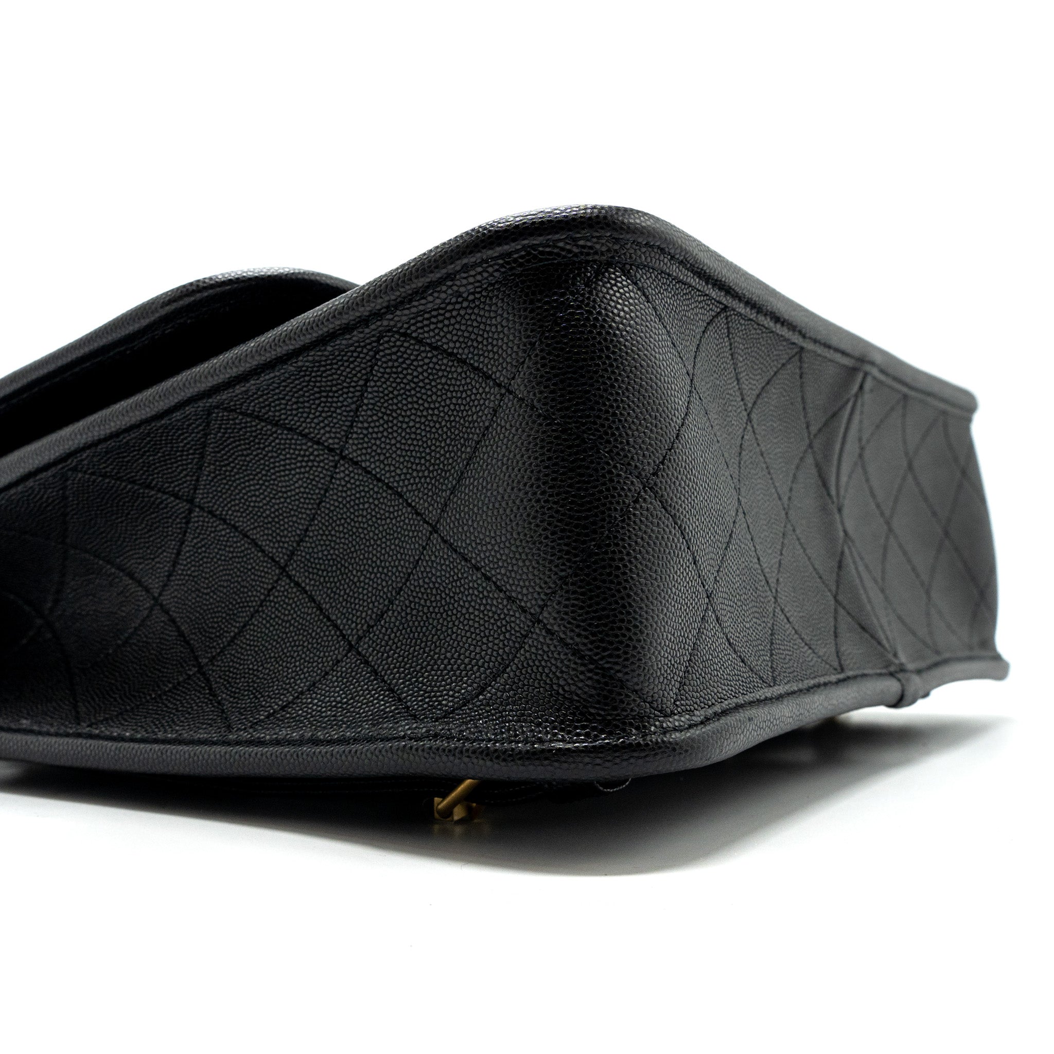 22K LARGE BACKPACK CAVIAR BLACK GHW(MICROCHIP)