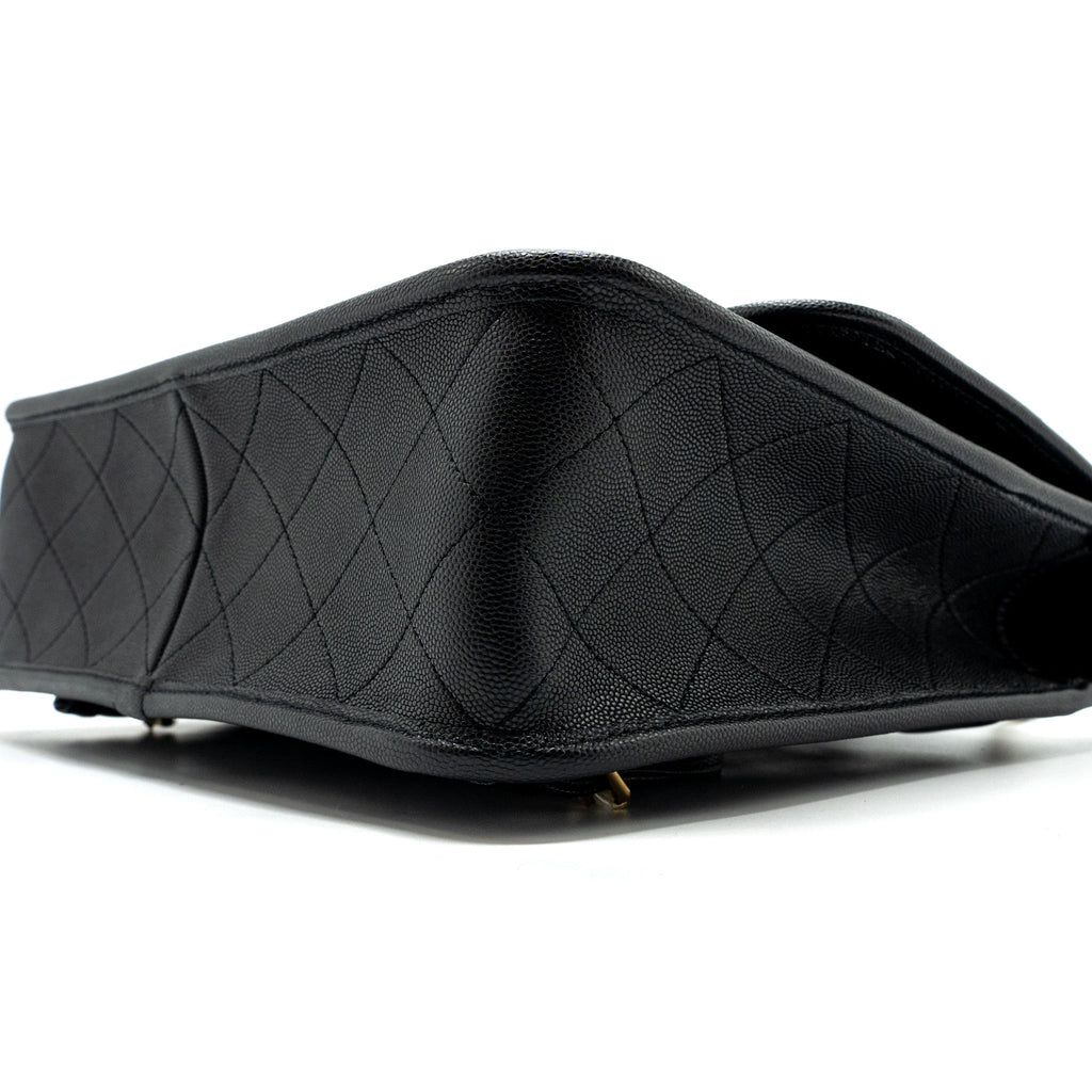 22K LARGE BACKPACK CAVIAR BLACK GHW(MICROCHIP)