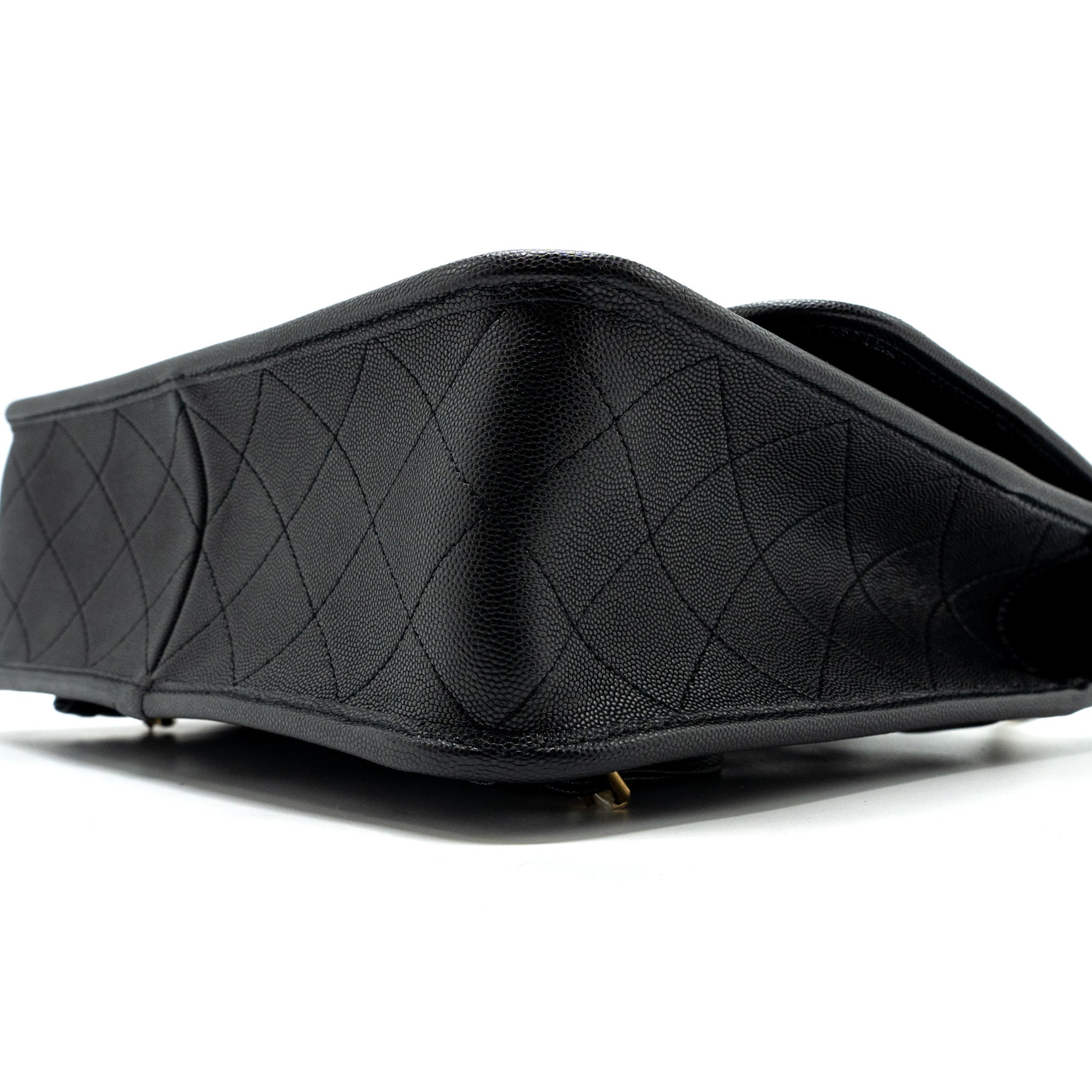 22K LARGE BACKPACK CAVIAR BLACK GHW(MICROCHIP)