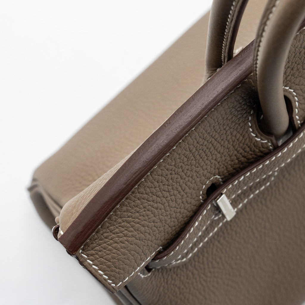 HERMES BIRKIN 25 TOGO ETOUPE SHW