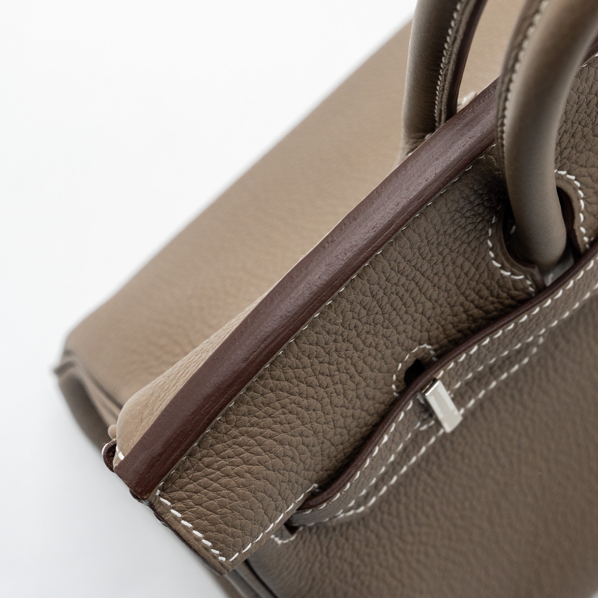 HERMES BIRKIN 25 TOGO ETOUPE SHW