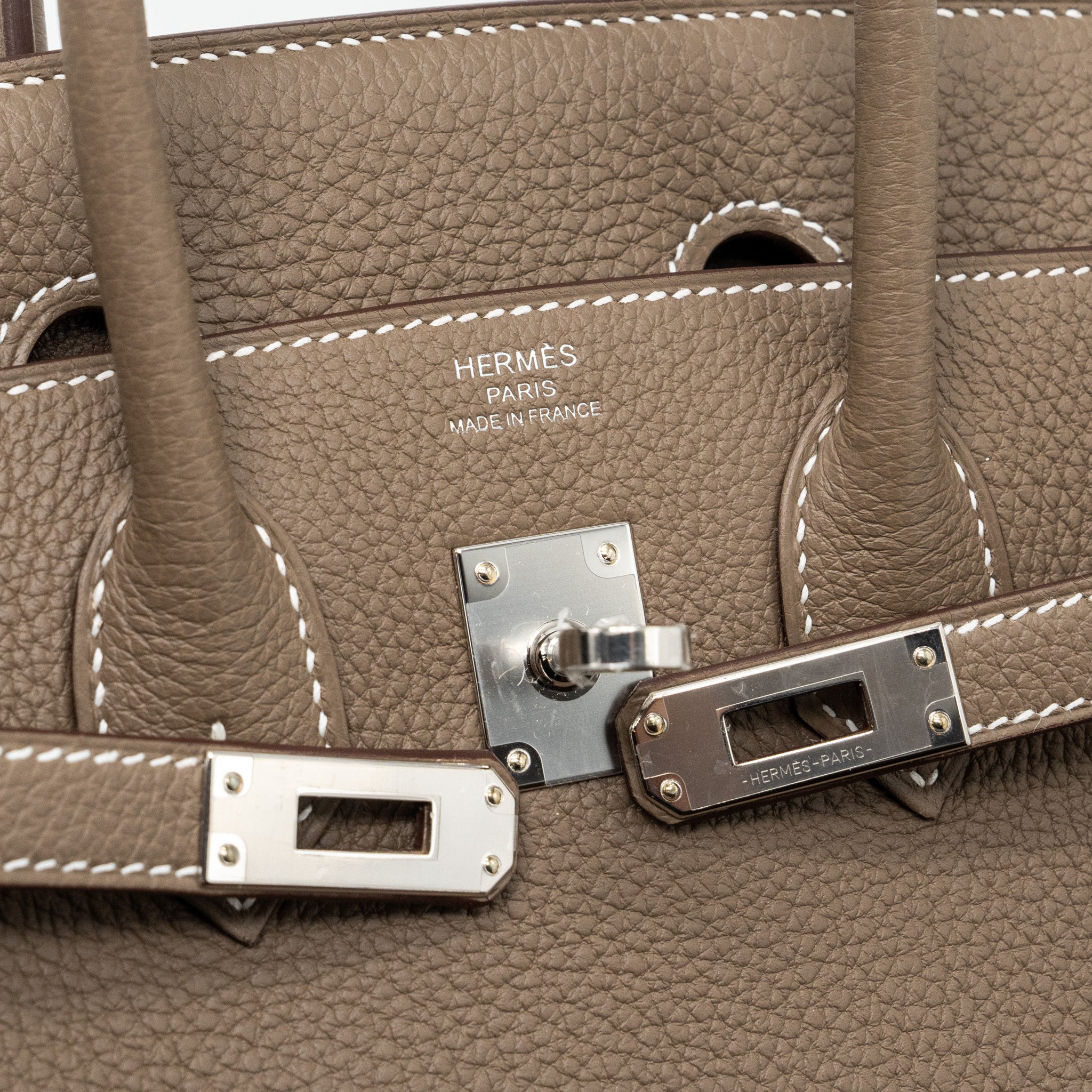 HERMES BIRKIN 25 TOGO ETOUPE SHW