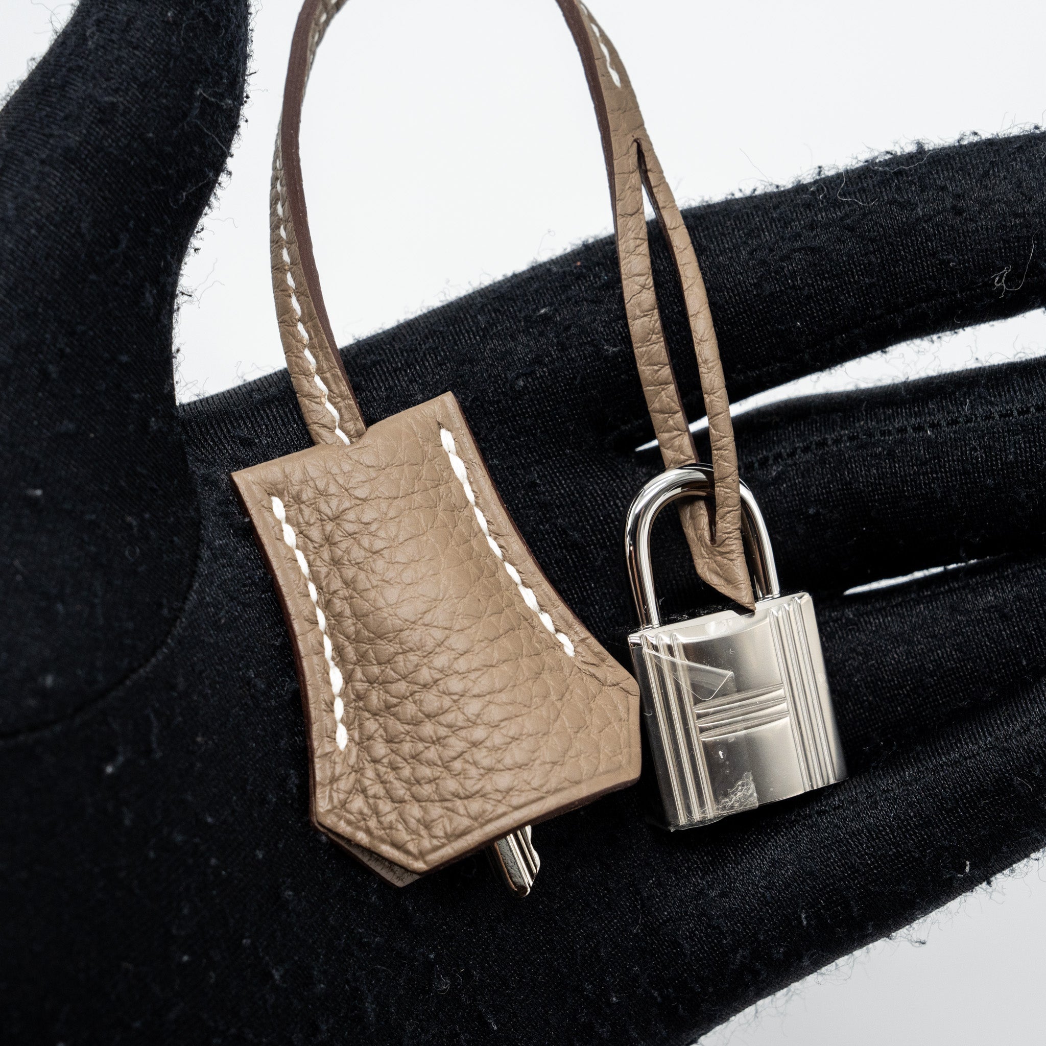 HERMES BIRKIN 25 TOGO ETOUPE SHW