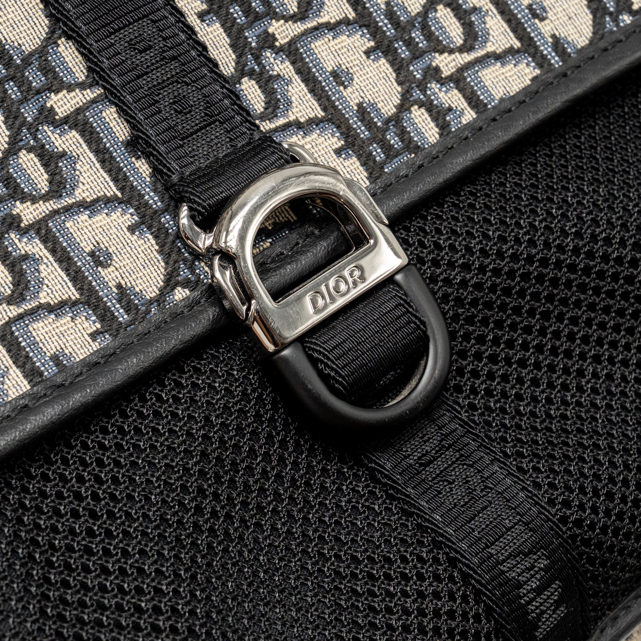MEN’S BACKPACK DIOR OBLIQUE CANVAS / CALFSKIN BLUE / BLACK SHW