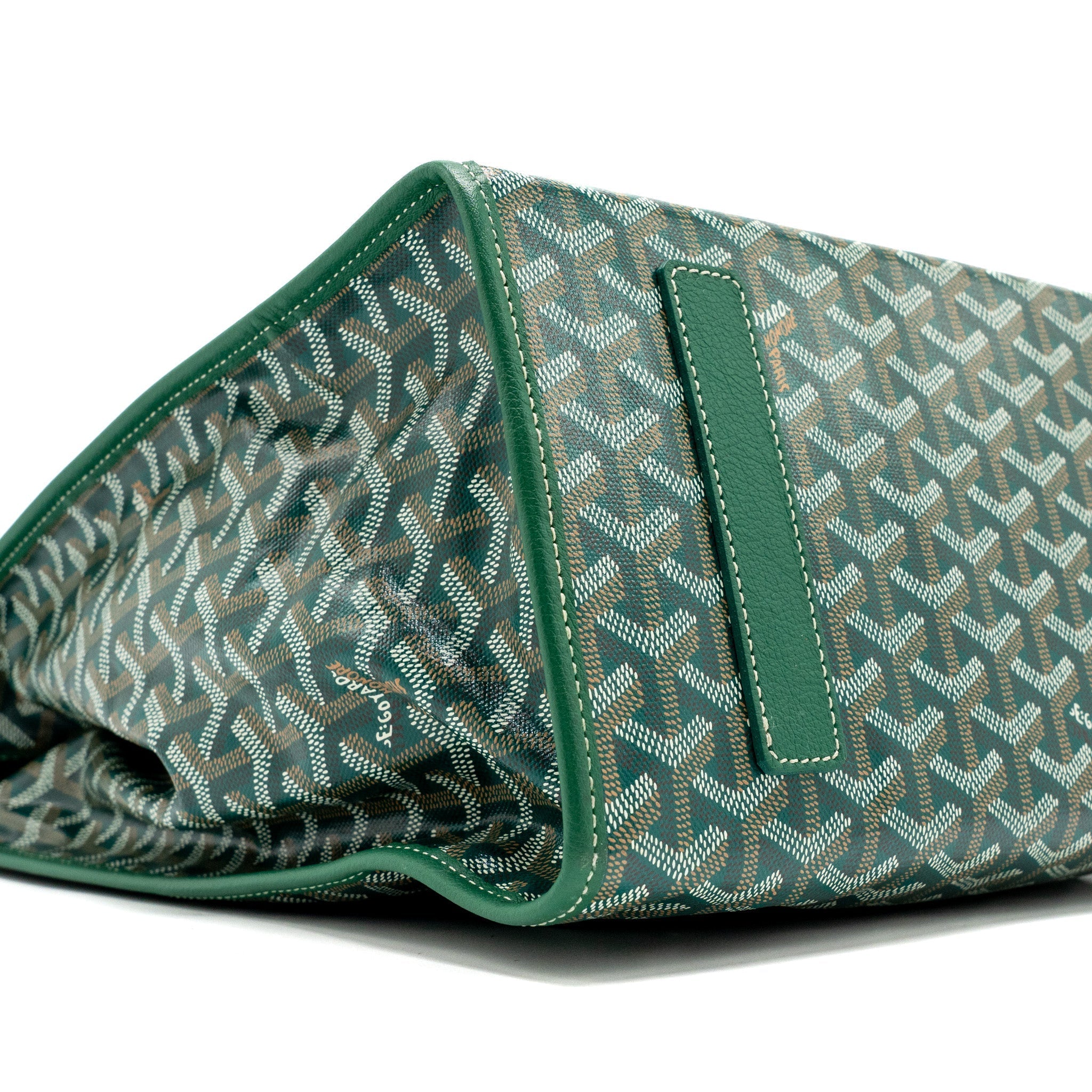 SAINT LEGER BACKPACK WITH BULLDOG PRINT CANVAS GREEN SHW