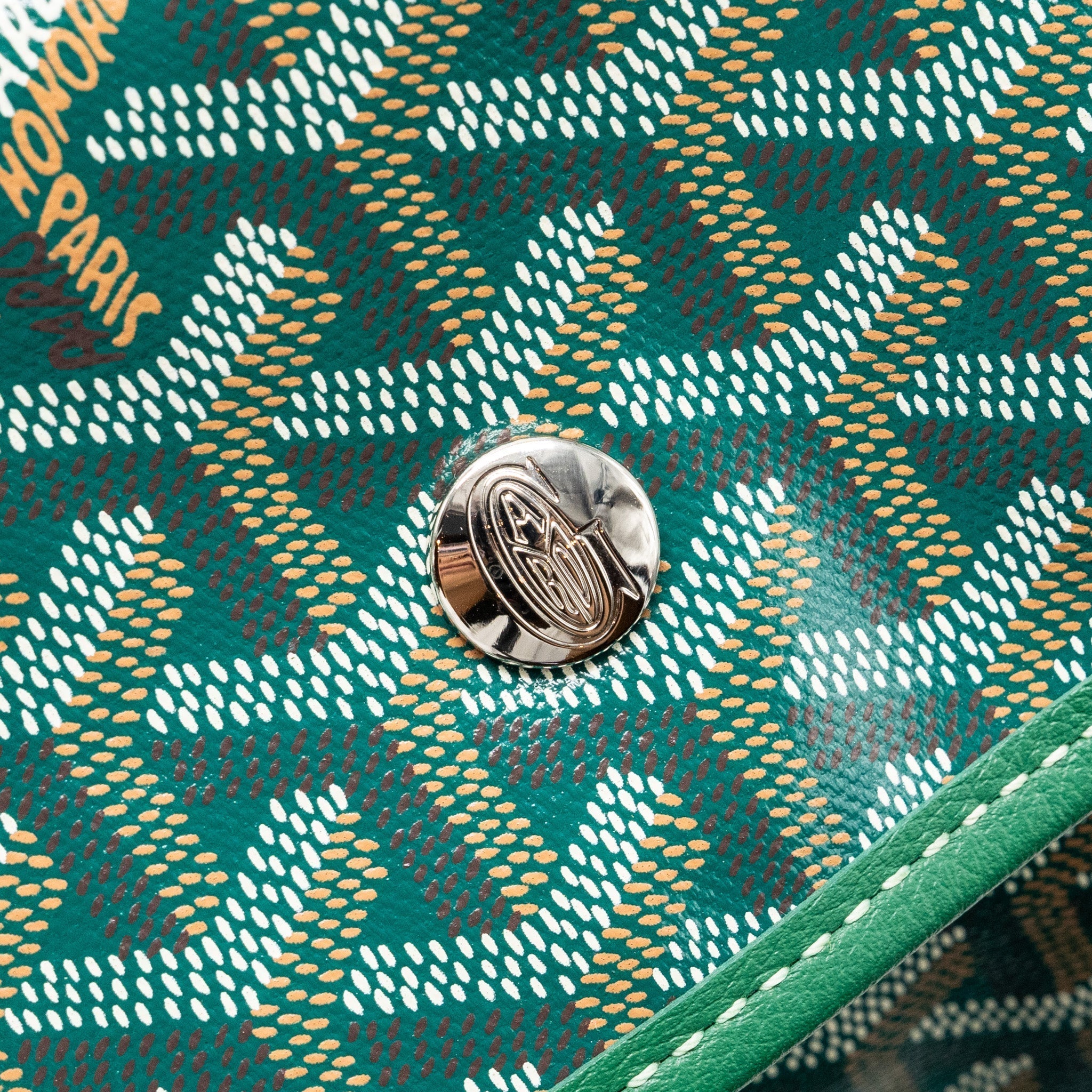 SAINT LEGER BACKPACK WITH BULLDOG PRINT CANVAS GREEN SHW