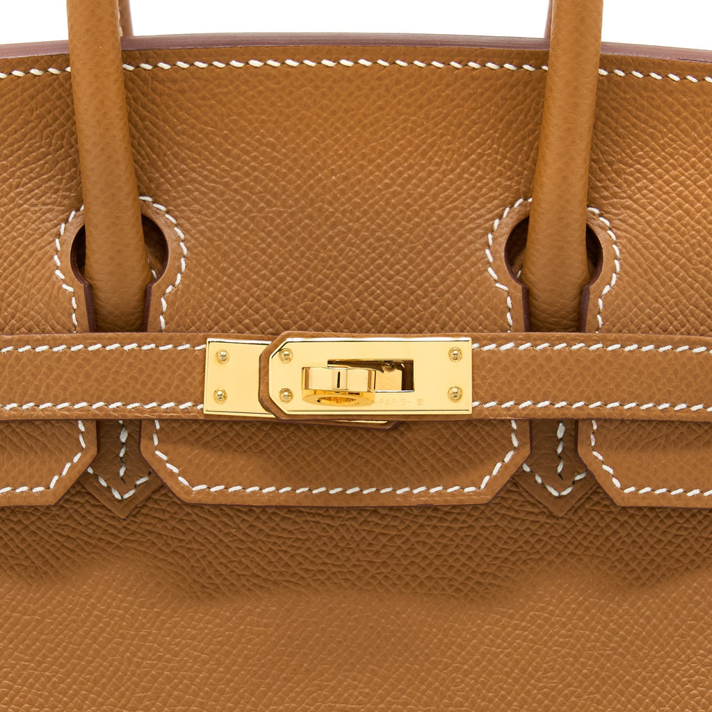 HERMES BIRKIN 25 EPSOM GOLD GHW