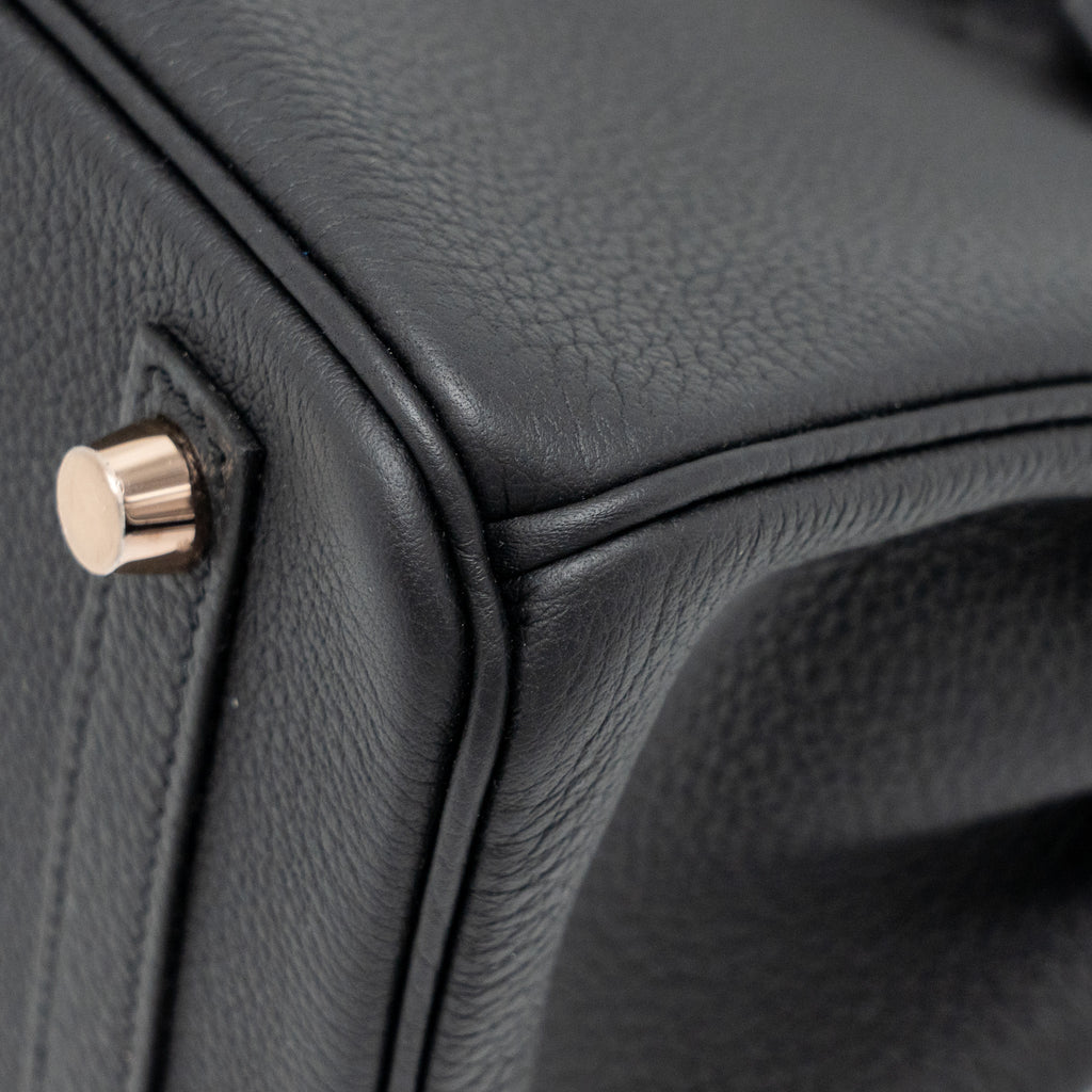 HERMES BIRKIN 25 TOGO BLACK RGHW