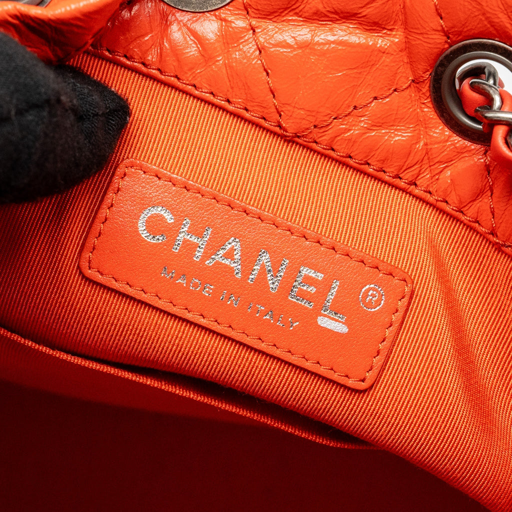 SMALL GABRIELLE BACKPACK AGED CALFSKIN RED MULTICOLOUR HARDWARE
