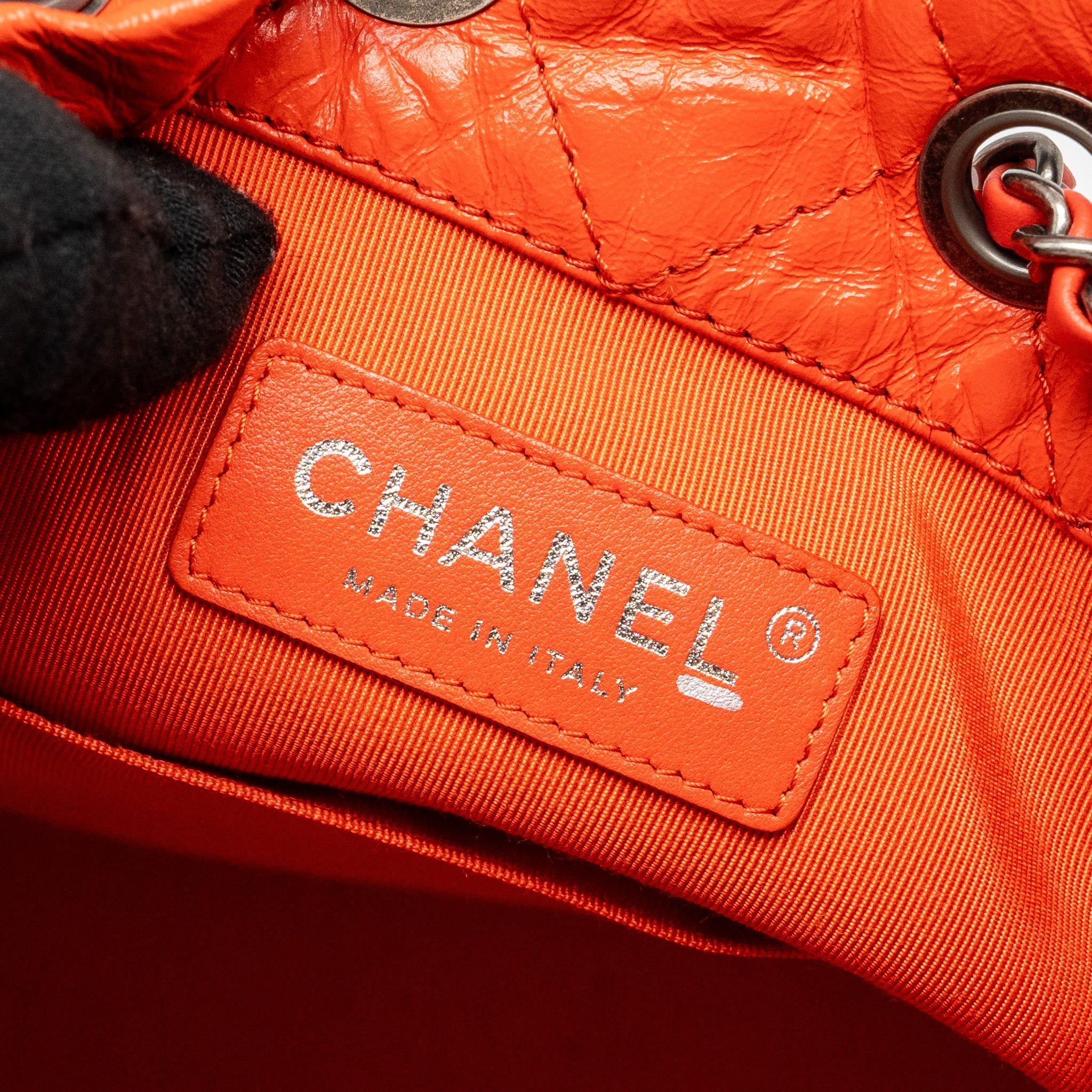 SMALL GABRIELLE BACKPACK AGED CALFSKIN RED MULTICOLOUR HARDWARE