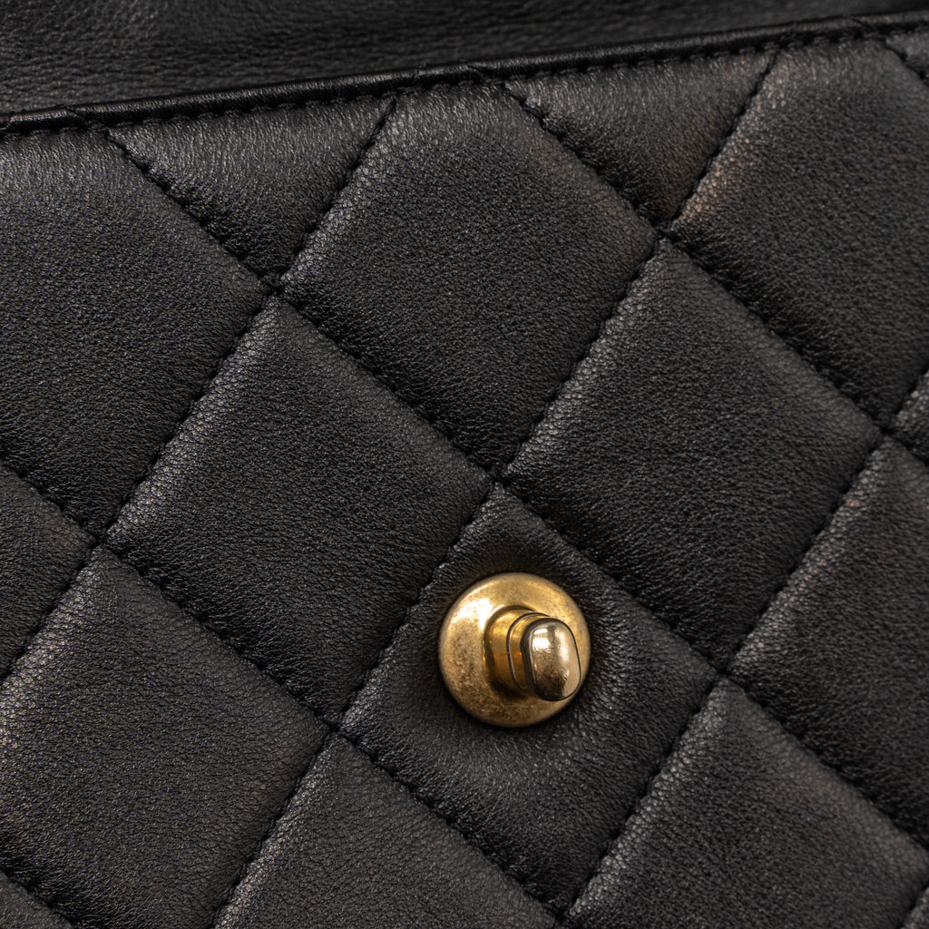 MESSENGER BAG CALFSKIN BLACK GHW