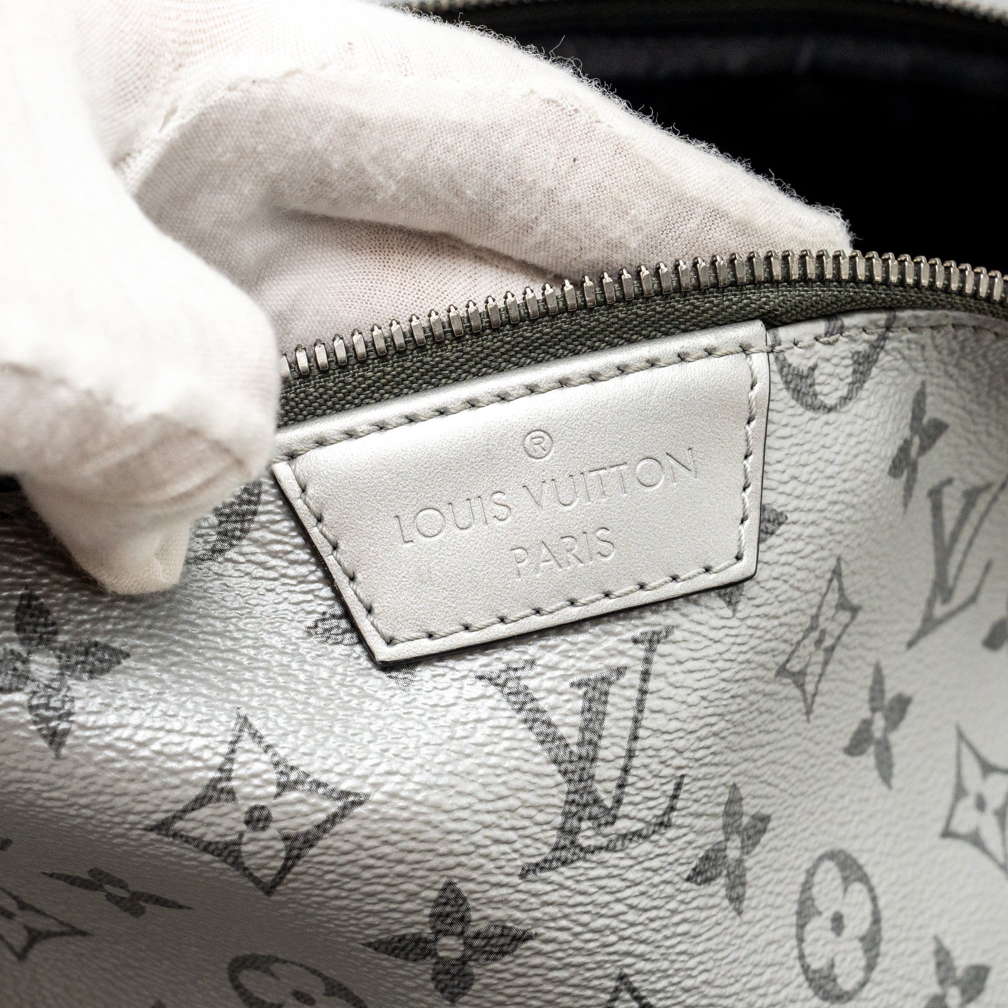 BACKPACK APOLLO MONOGRAM CANVAS SILVER / BLACK SHW
