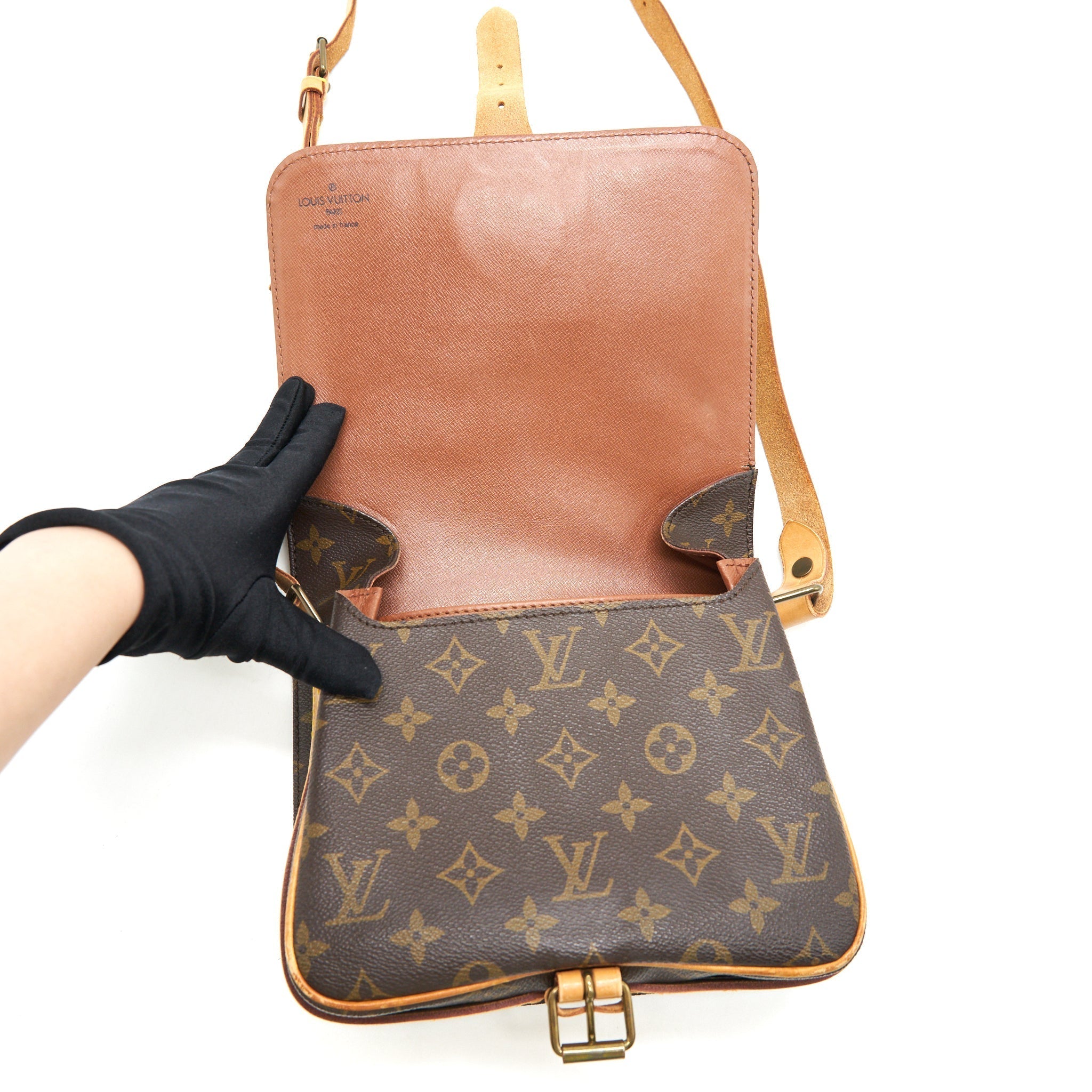 VINTAGE MONOGRAM CROSSBODY MESSENGER BAG