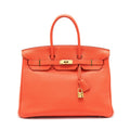HERMES BIRKIN 35 TOGO 9T CAPUCINE GHW