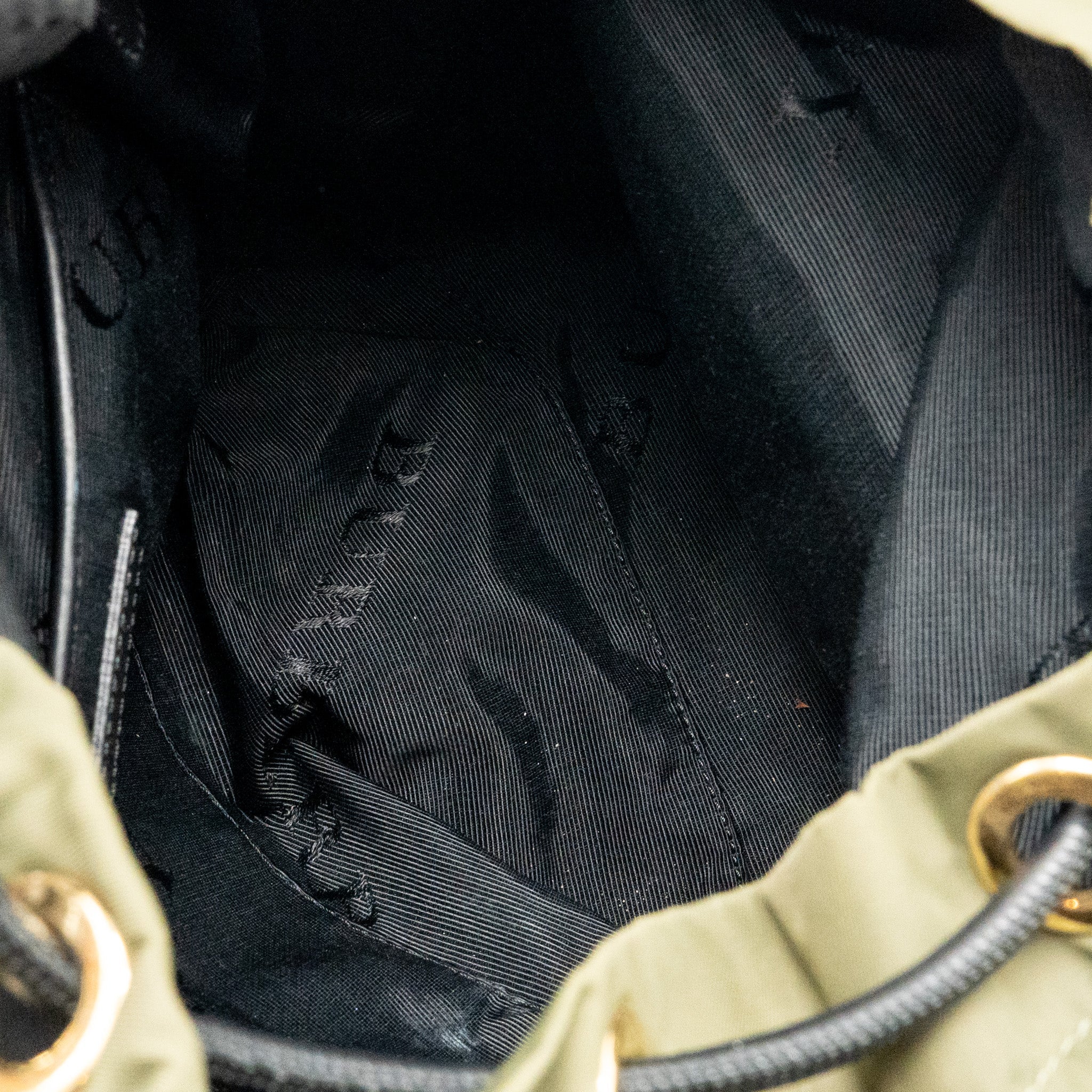 PATCHES RUCKSACK MEDIUM BACKPACK NYLON DARK GREEN GHW