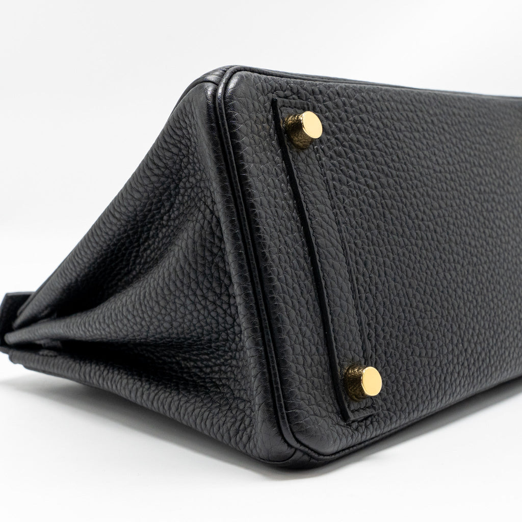 HERMES BIRKIN 25 TOGO BLACK GHW