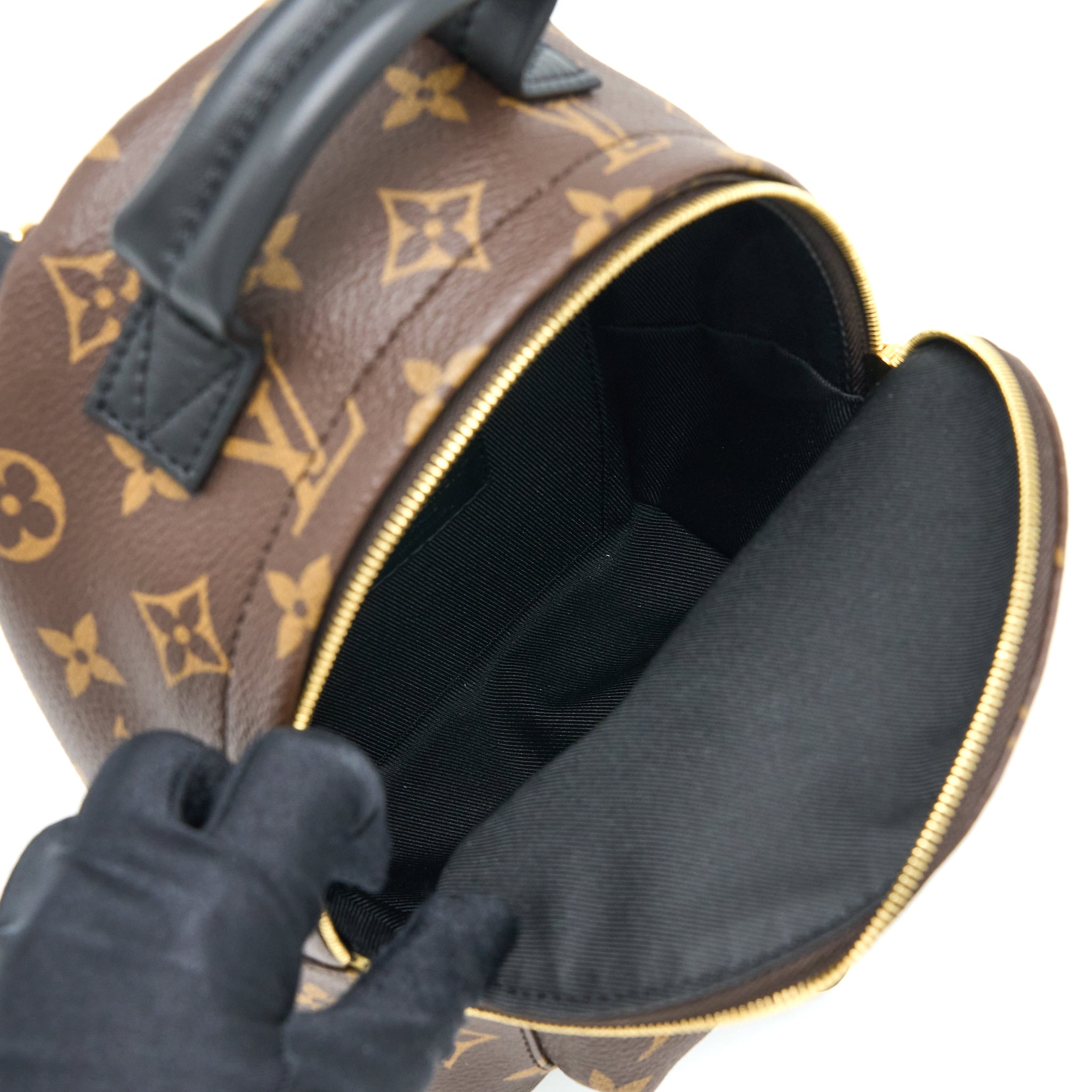 PALM SPRINGS MINI BACKPACK MONOGRAM CANVAS GHW (NEW VERSION)