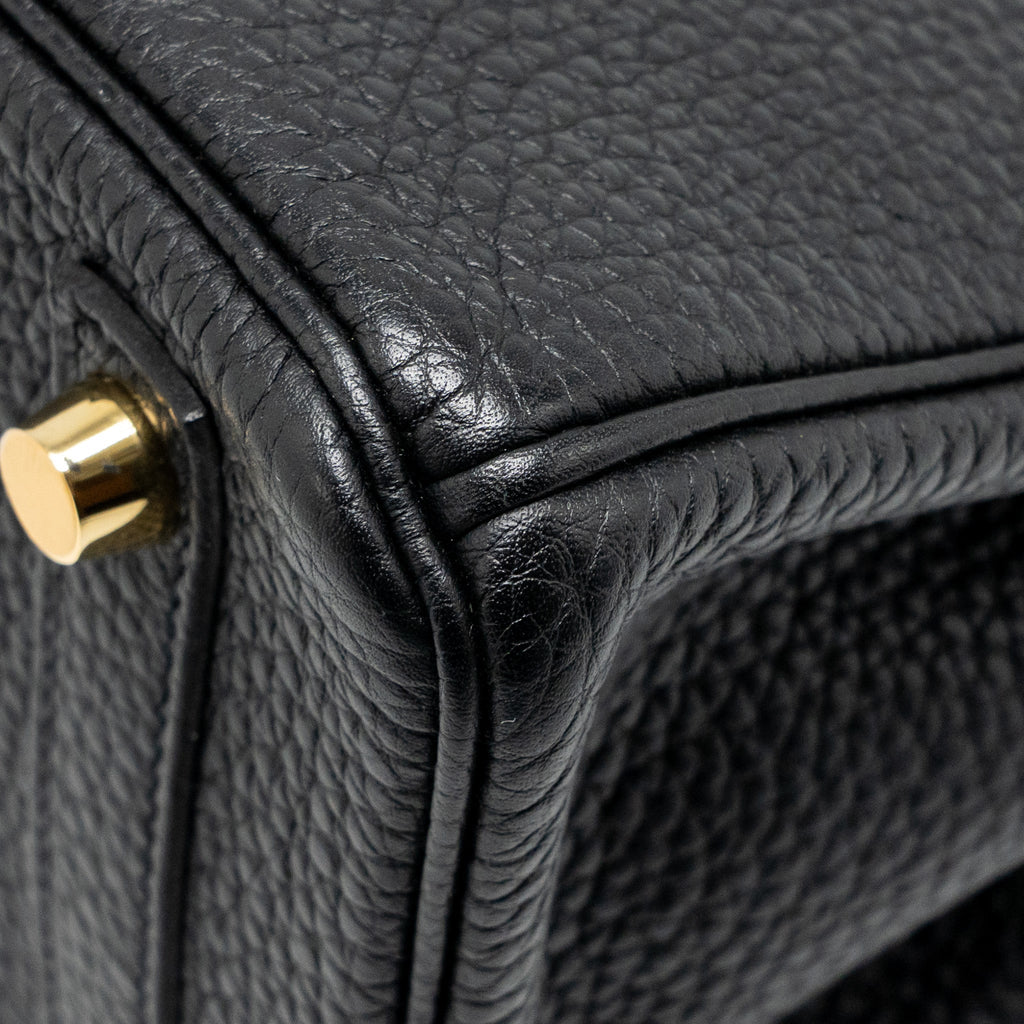 HERMES BIRKIN 25 TOGO BLACK GHW