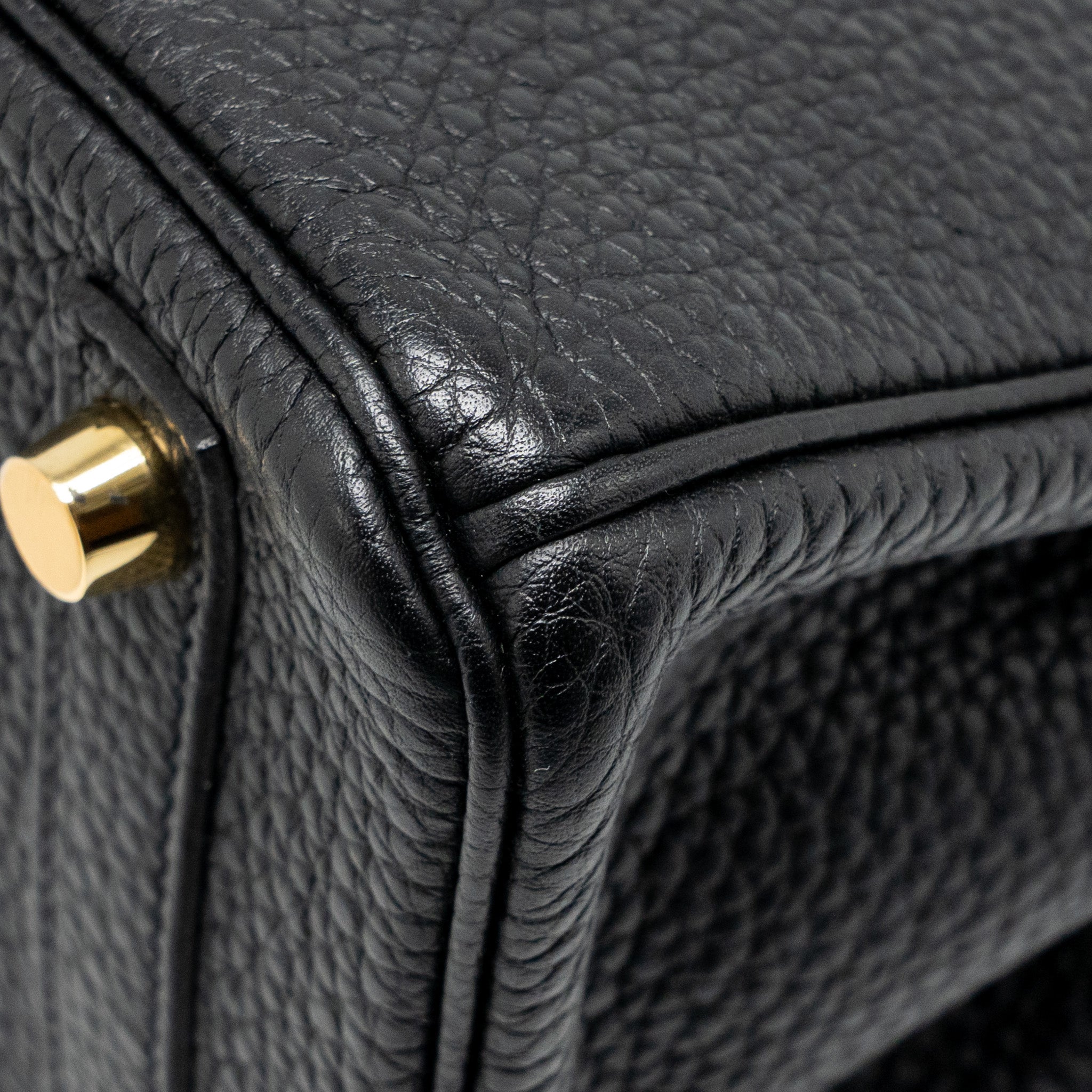 HERMES BIRKIN 25 TOGO BLACK GHW