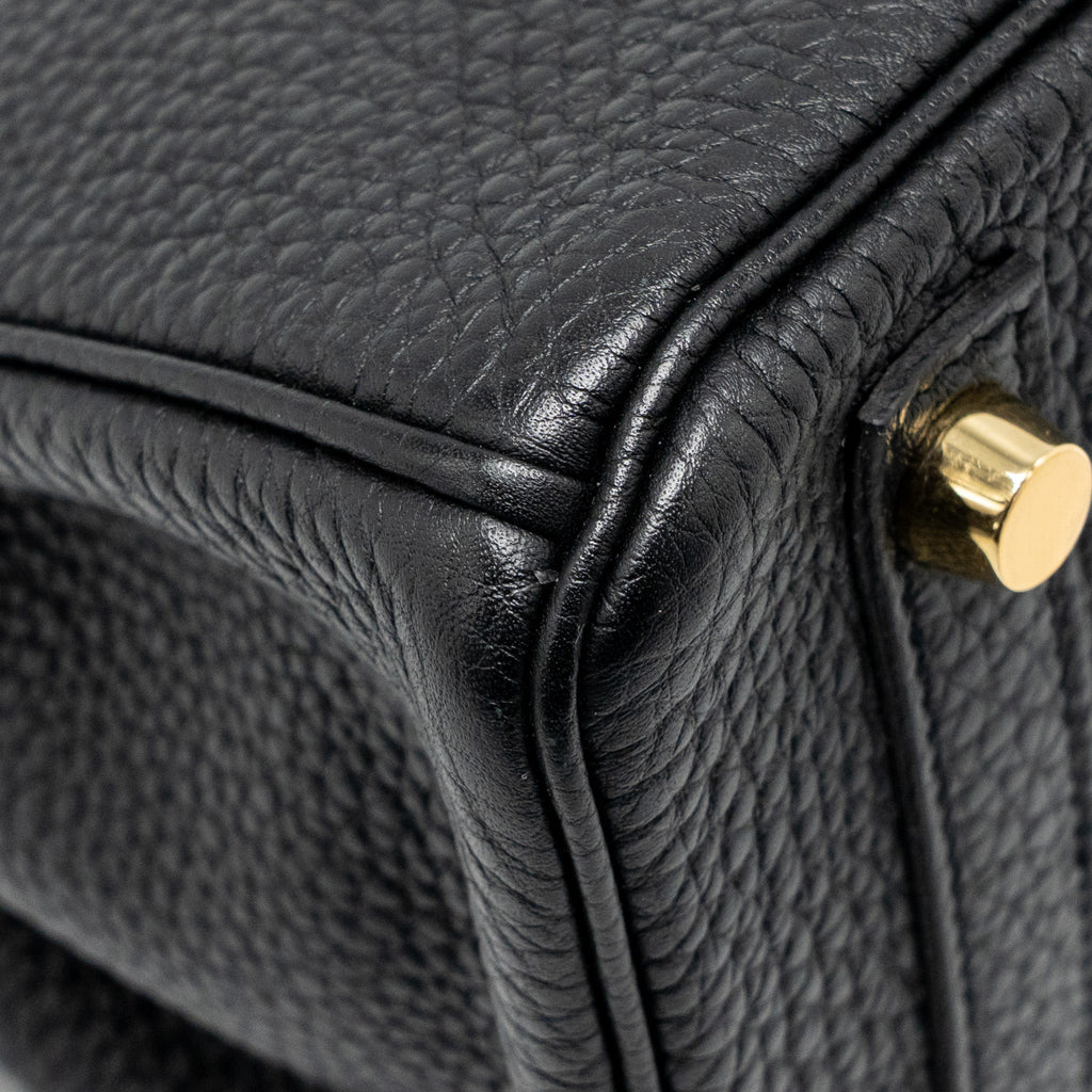 HERMES BIRKIN 25 TOGO BLACK GHW