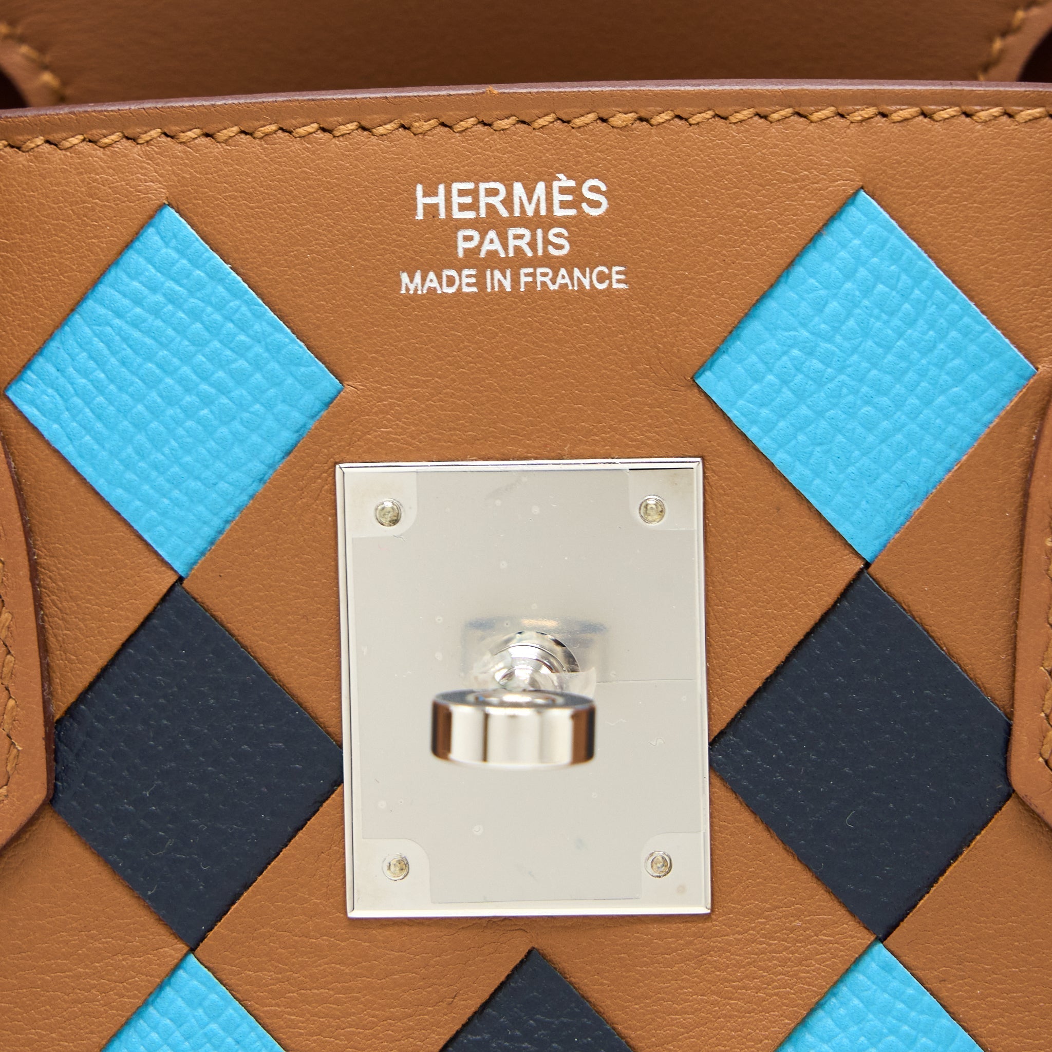 HERMES BIRKIN 30 TRESSAGE SWIFT/EPSOM GOLD/BLEU INDIGO/BLEU NORD SHW