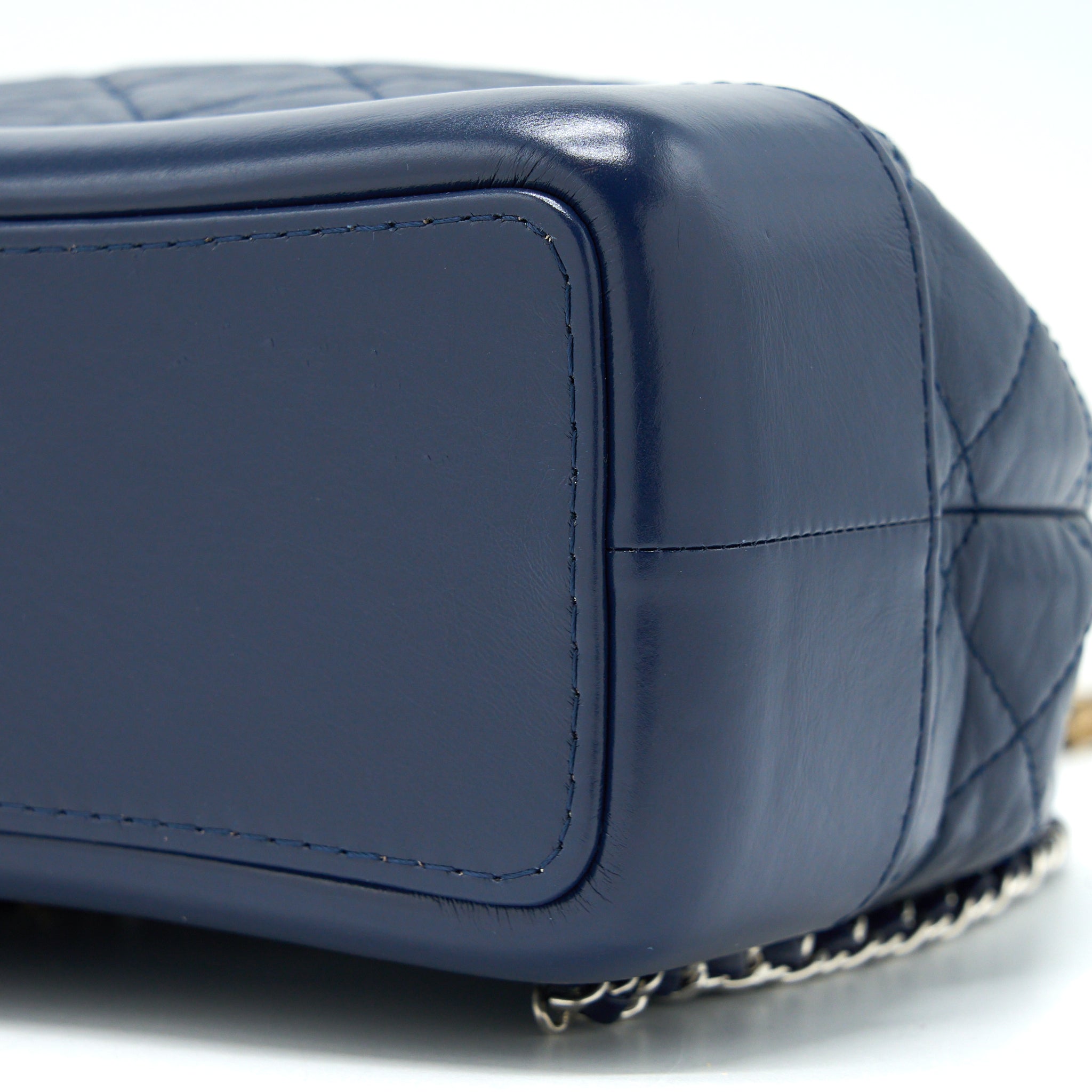 SMALL GABRIELLE BACKPACK CALFSKIN DARK BLUE MULTICOLOUR HARDWARE