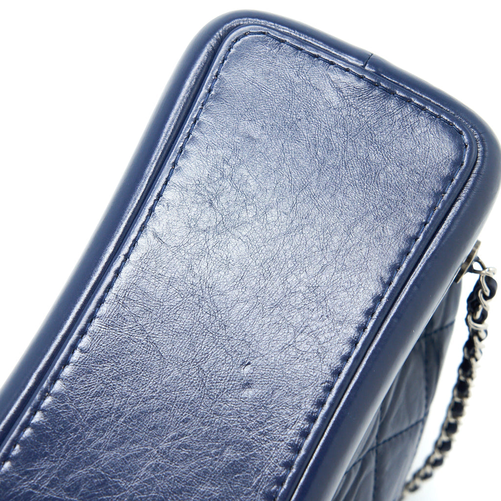 SMALL GABRIELLE BACKPACK CALFSKIN DARK BLUE MULTICOLOUR HARDWARE