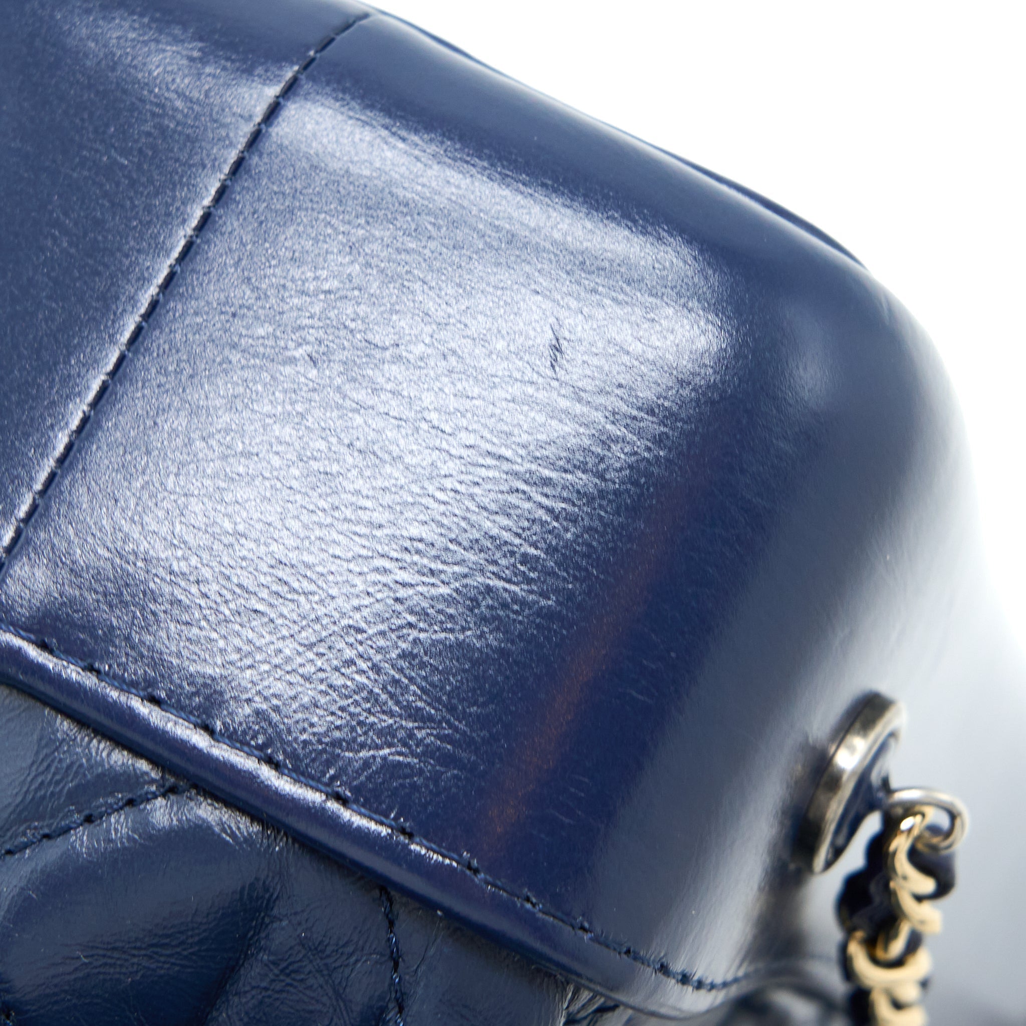 SMALL GABRIELLE BACKPACK CALFSKIN DARK BLUE MULTICOLOUR HARDWARE