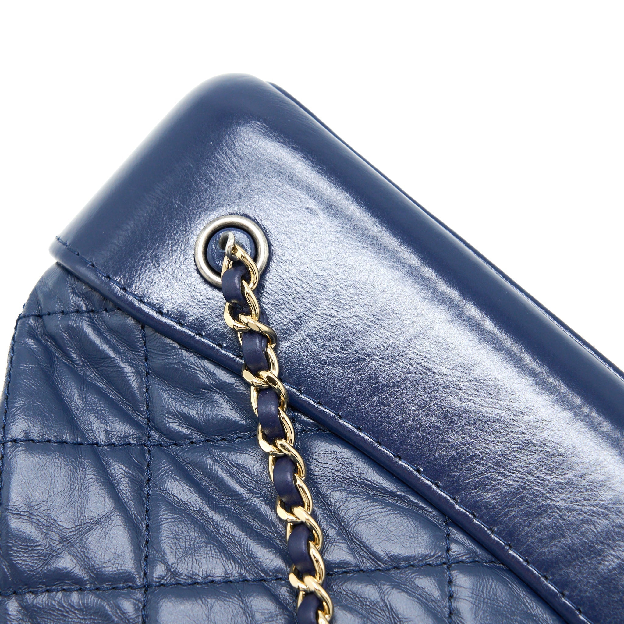 SMALL GABRIELLE BACKPACK CALFSKIN DARK BLUE MULTICOLOUR HARDWARE