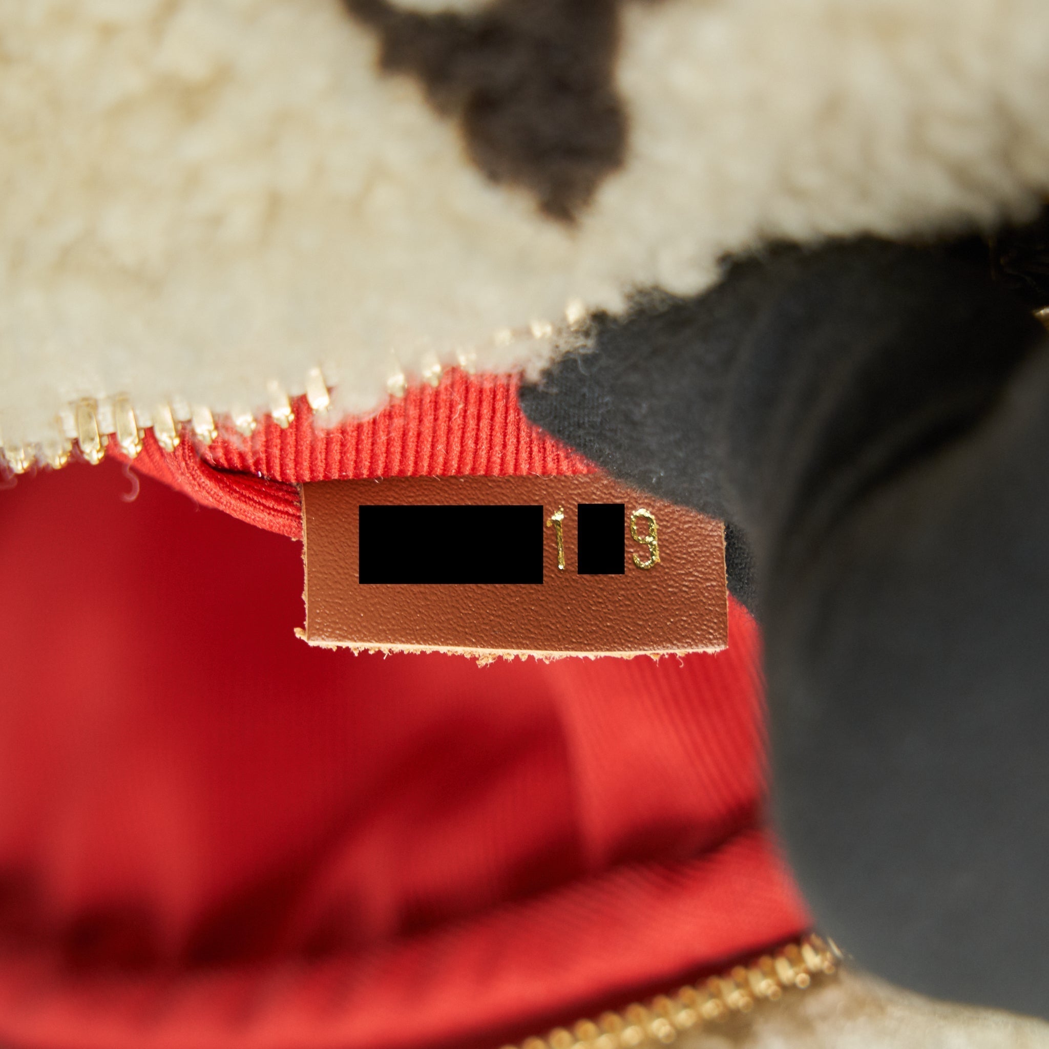 BUMBAG MONOGRAM TEDDY FLEECE BEIGE/BROWN