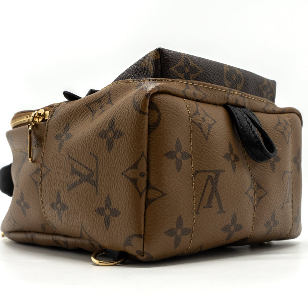 MINI PALM SPRING BACKPACK REVERSE MONOGRAM CANVAS GHW