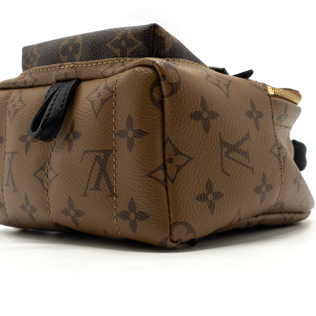 MINI PALM SPRING BACKPACK REVERSE MONOGRAM CANVAS GHW