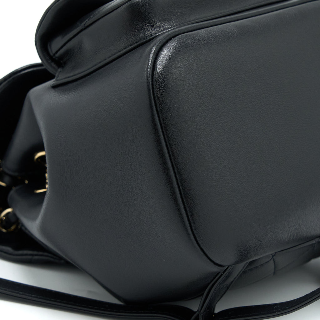 23C DUMA MINI BACKPACK CALFSKIN BLACK LGHW (MICROCHIP)
