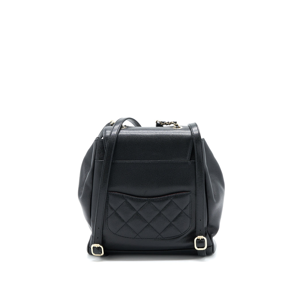 22B AFFINITY BACKPACK CAVIAR BLACK LGHW (MICROCHIP)
