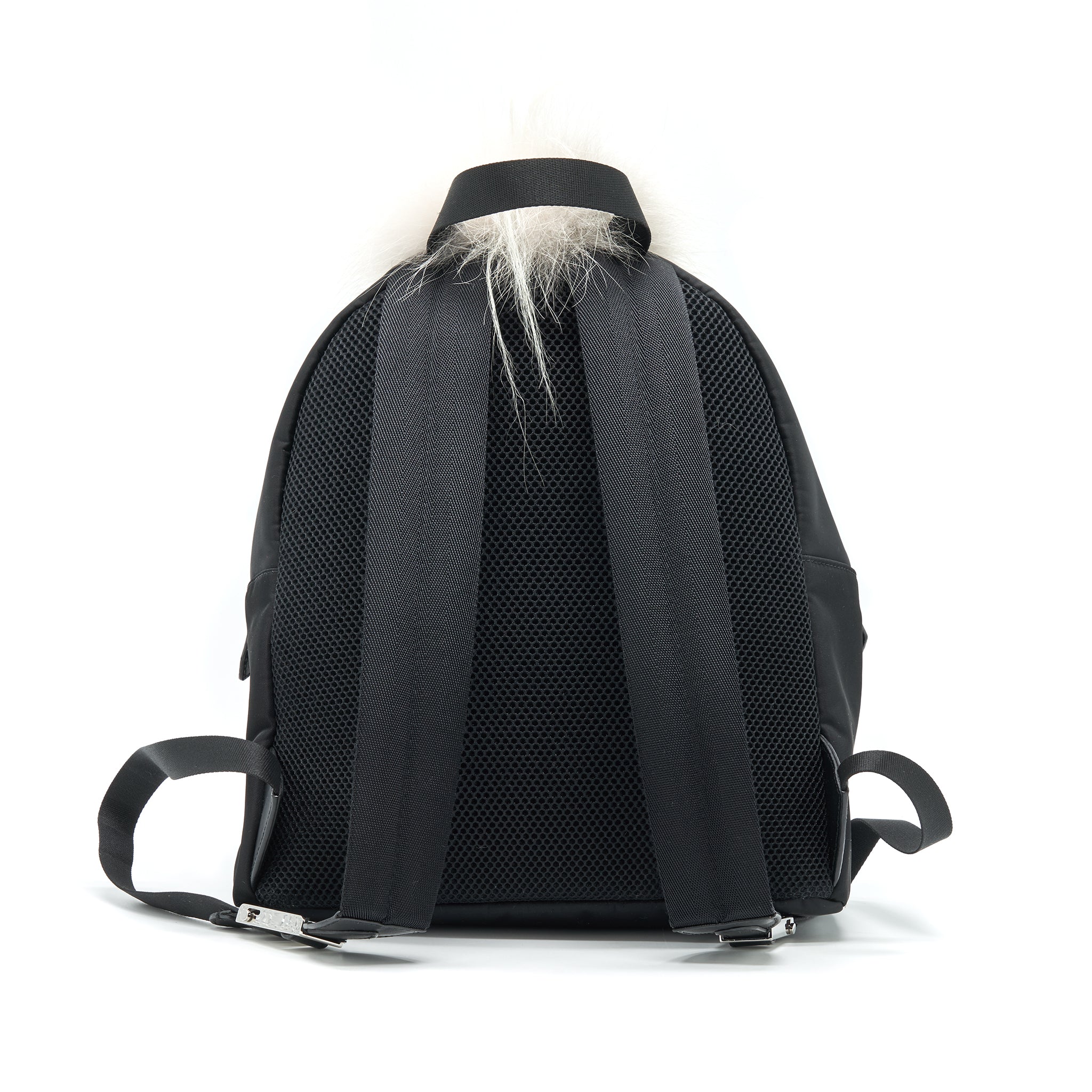 MONSTER BACKPACK IN BLACK WITH FUR