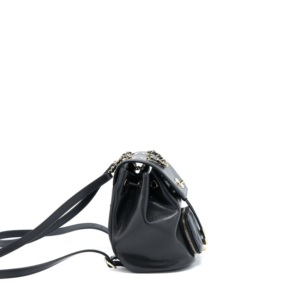 22B AFFINITY MINI BACKPACK CAVIAR BLACK LGHW(MICROCHIP)