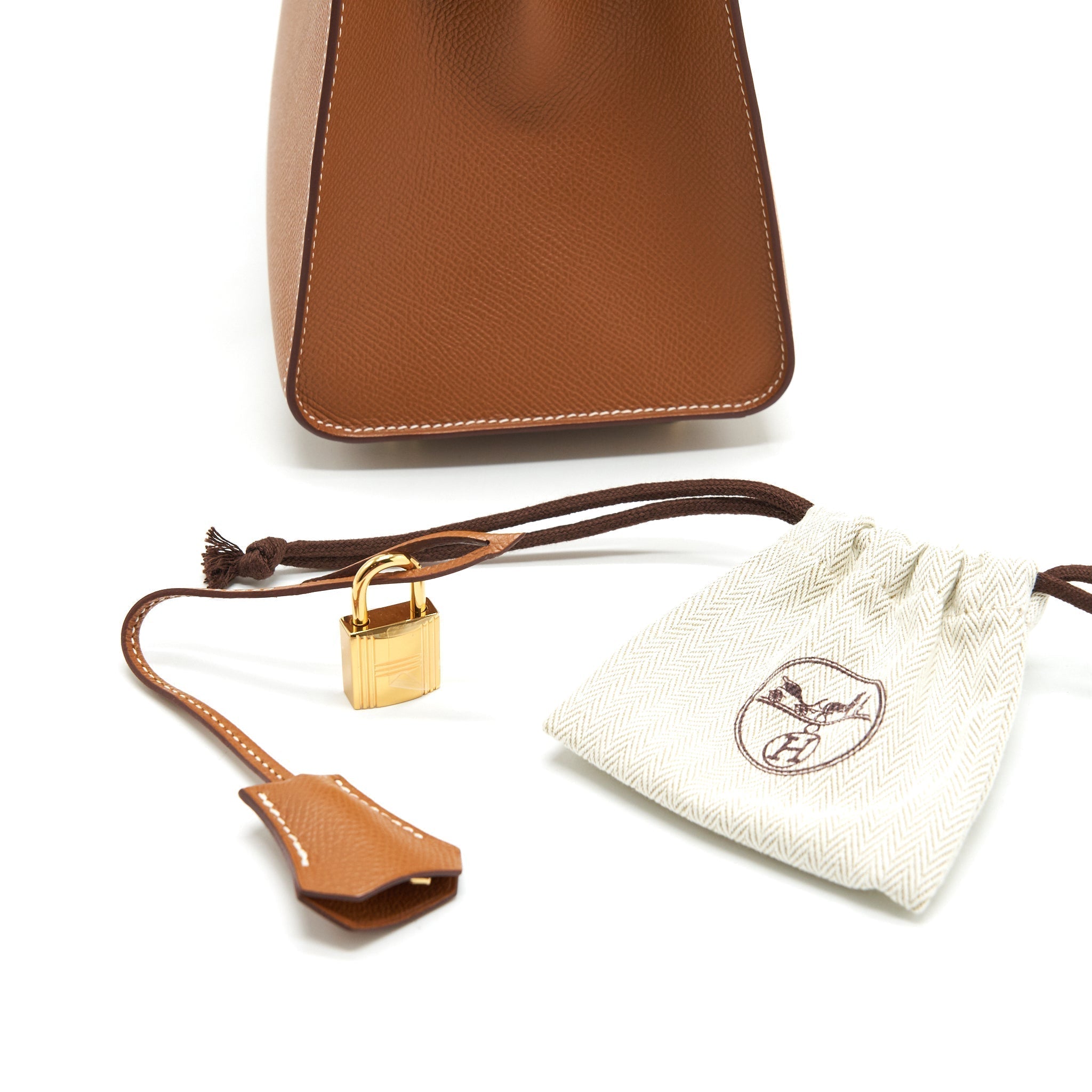 HERMES BIRKIN 25 SELLIER GOLD WITH GHW EPSOM LEATHER