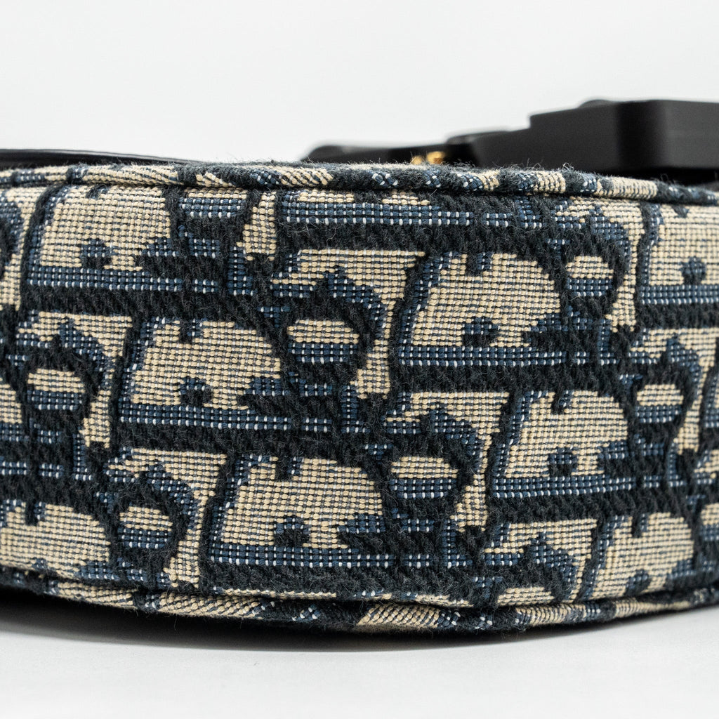 HOMME MINI SADDLE MESSENGER BAG WITH FLAP OBLIQUE JACQUARD/GRAINED CALFSKIN MULTICOLOUR HARDWARE