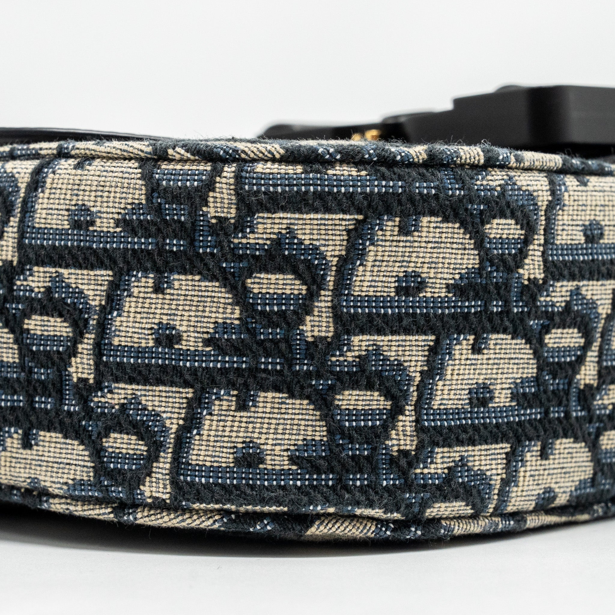 HOMME MINI SADDLE MESSENGER BAG WITH FLAP OBLIQUE JACQUARD/GRAINED CALFSKIN MULTICOLOUR HARDWARE