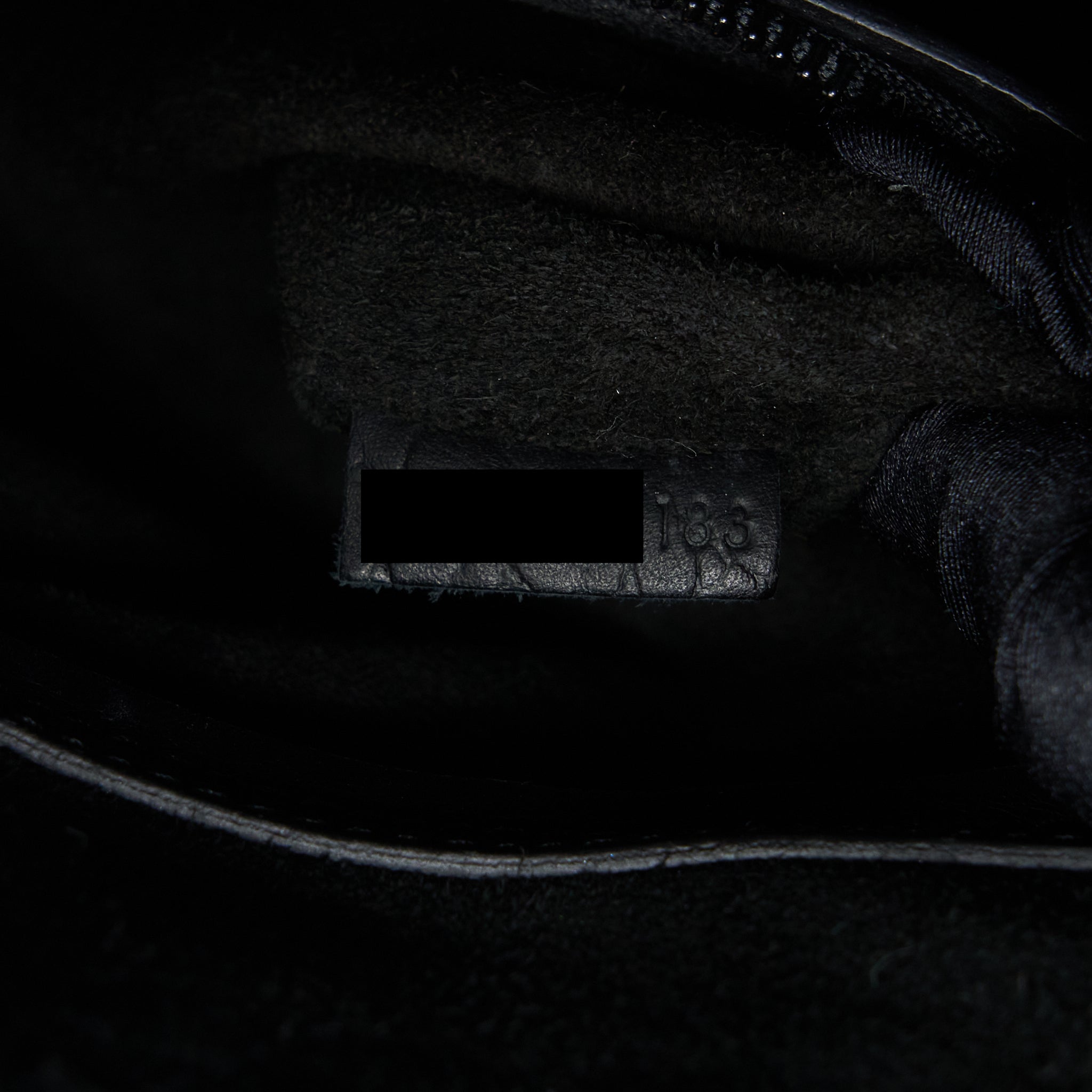 LARGE PHANTOM LUGGAGE BAG CROC-EMBOSSED CALFSKIN BLACK