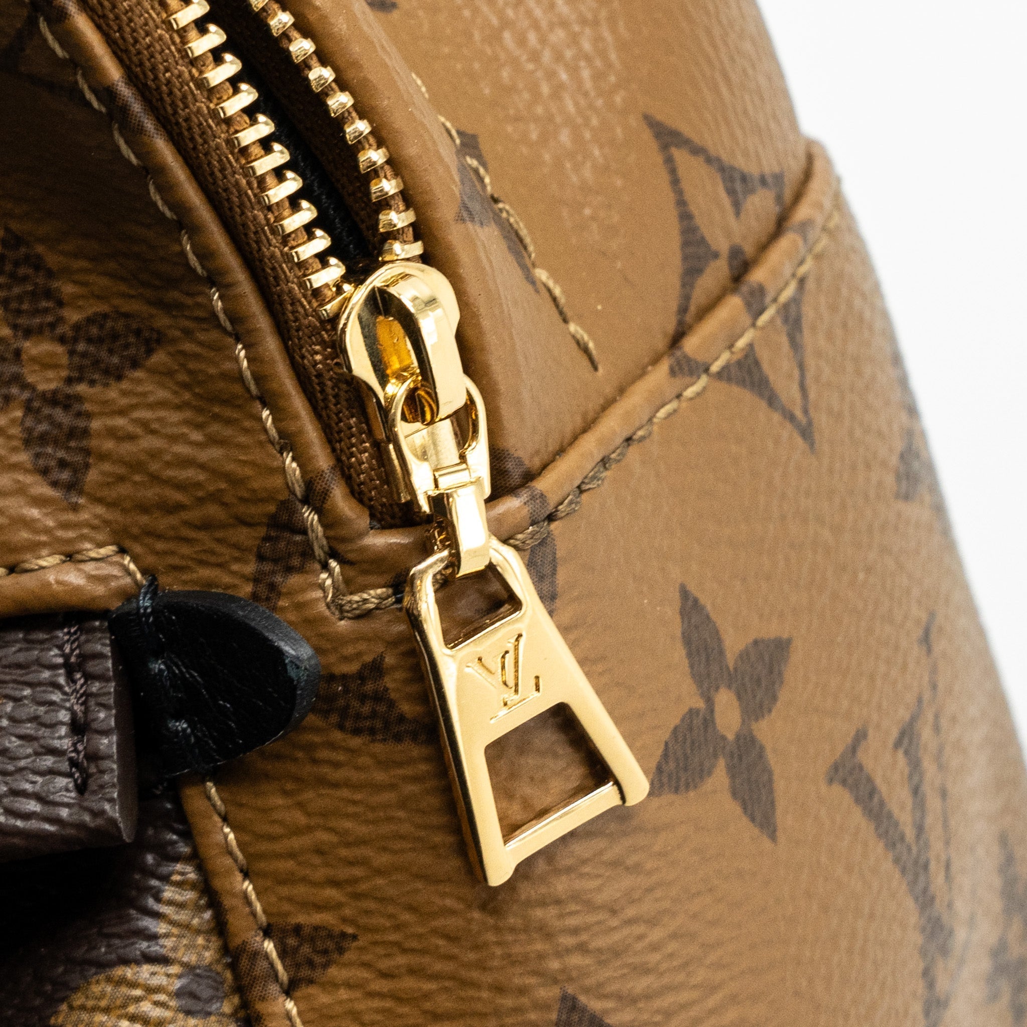MINI PALM SPRING BACKPACK REVERSE MONOGRAM CANVAS GHW