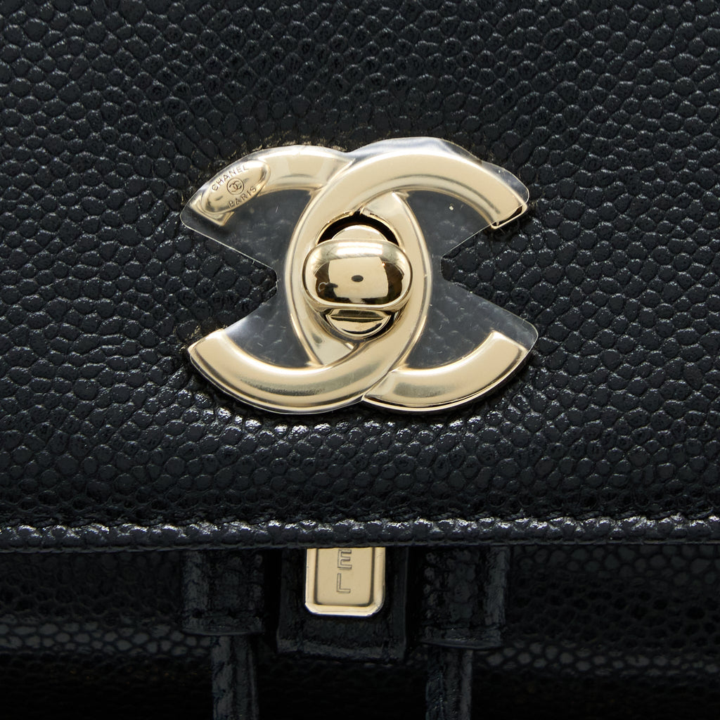 22B AFFINITY MINI BACKPACK CAVIAR BLACK LGHW(MICROCHIP)
