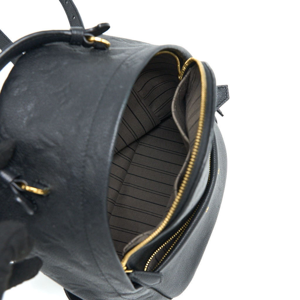 SORBONNE BACKPACK MONOGRAM EMPREINTE BLACK GHW