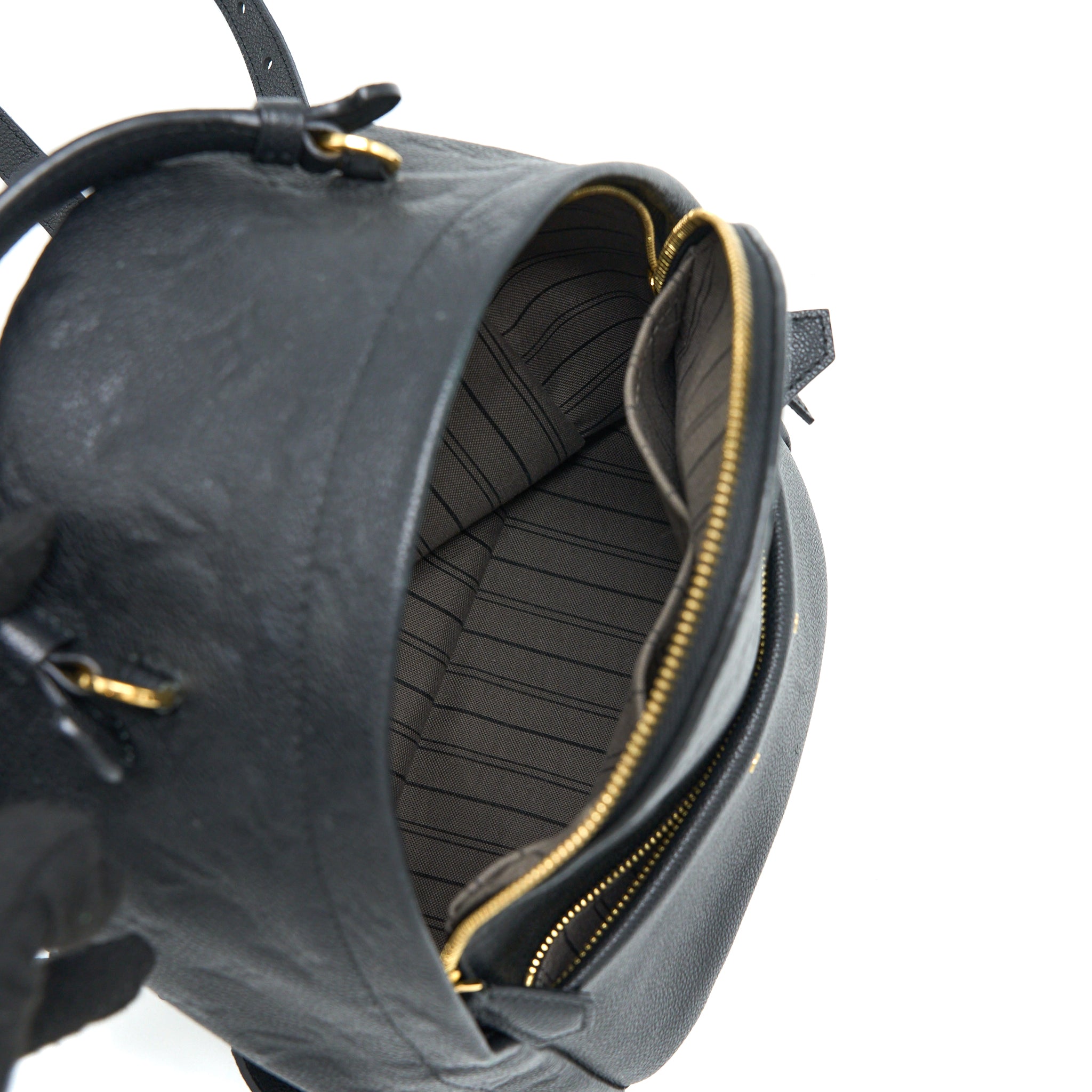SORBONNE BACKPACK MONOGRAM EMPREINTE BLACK GHW