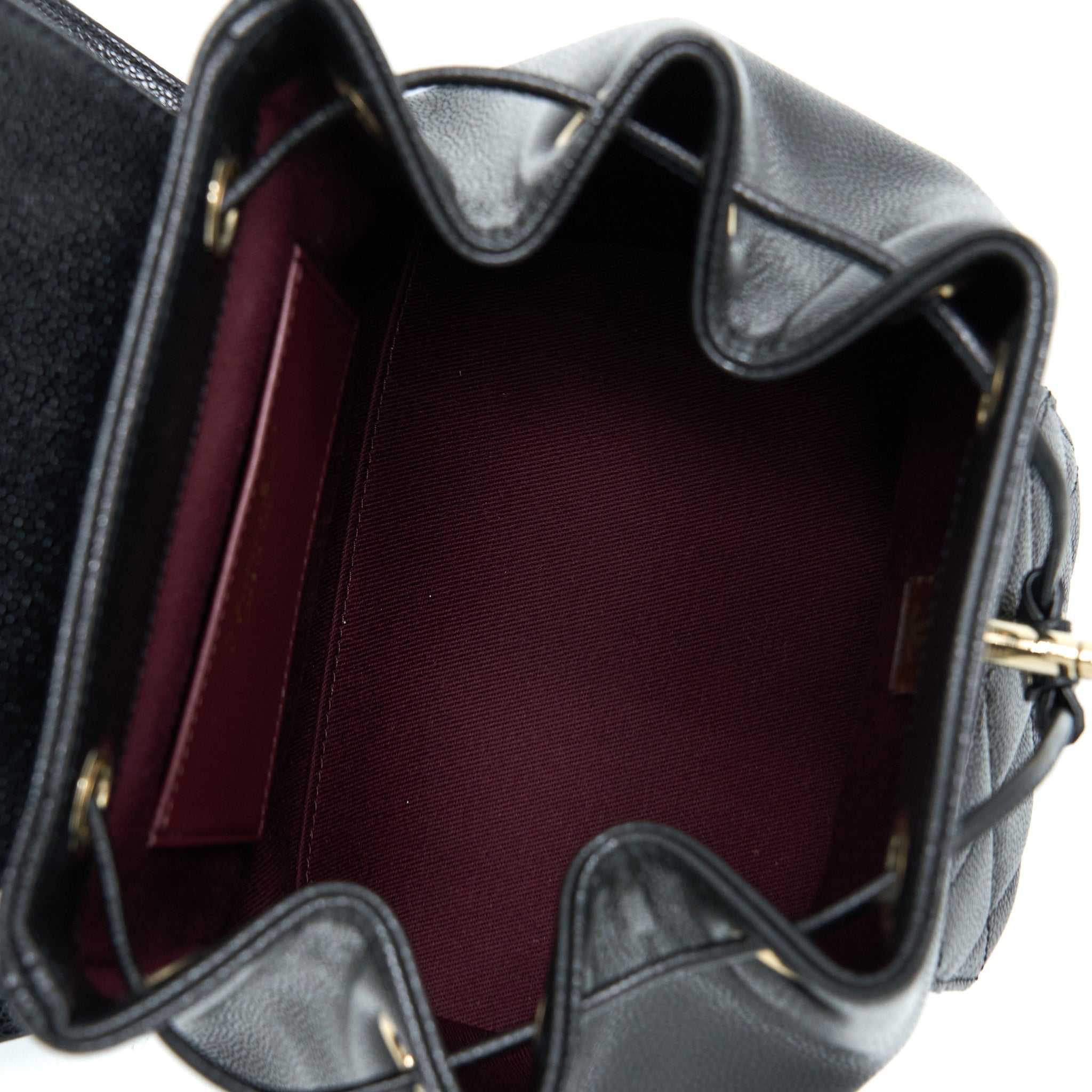 22B AFFINITY MINI BACKPACK CAVIAR BLACK LGHW(MICROCHIP)