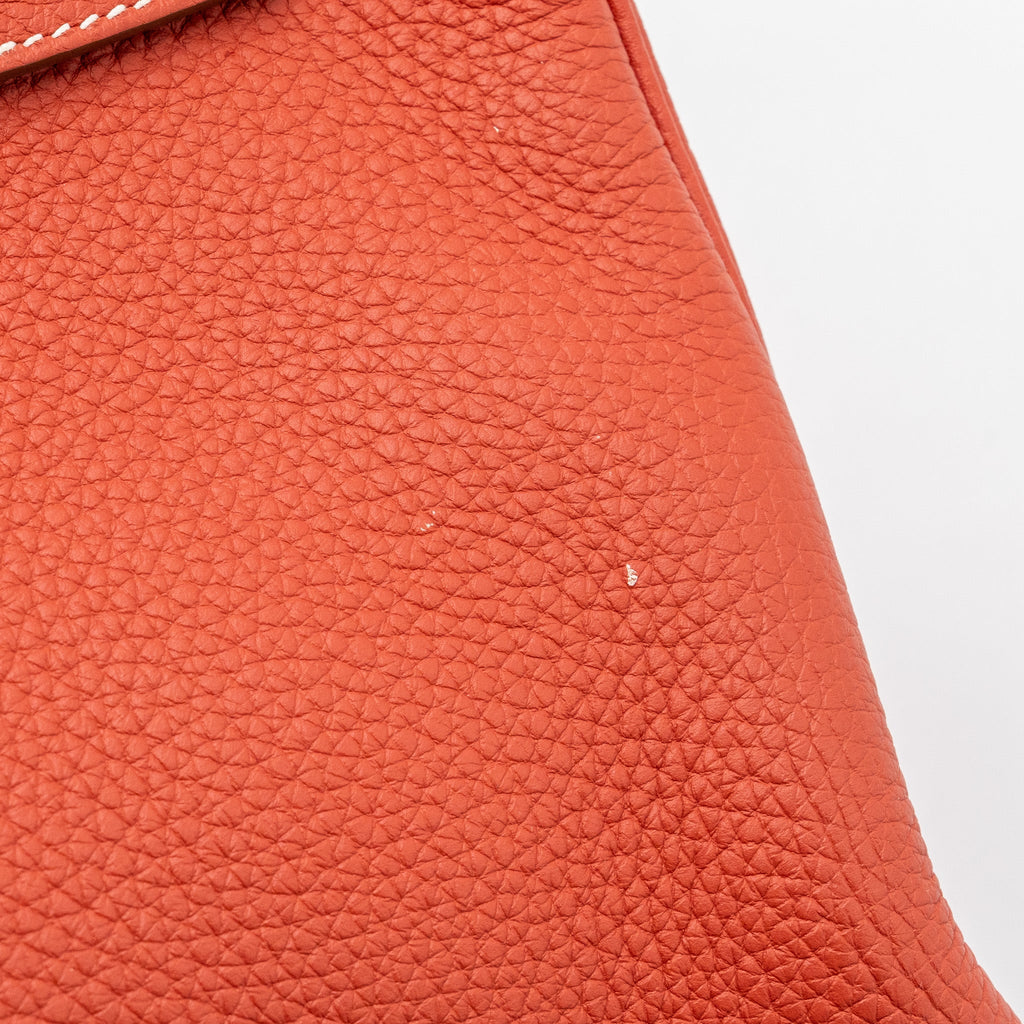 HERMES BIRKIN 35 TOGO SANGUINE / BLANC SHW
