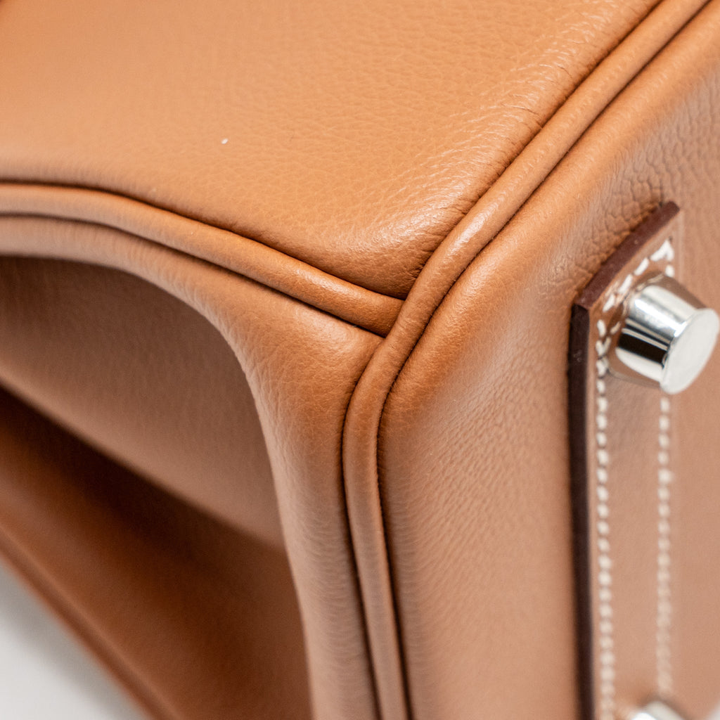 HERMES BIRKIN SHOULDER 29 EVERCOLOR GOLD SHW