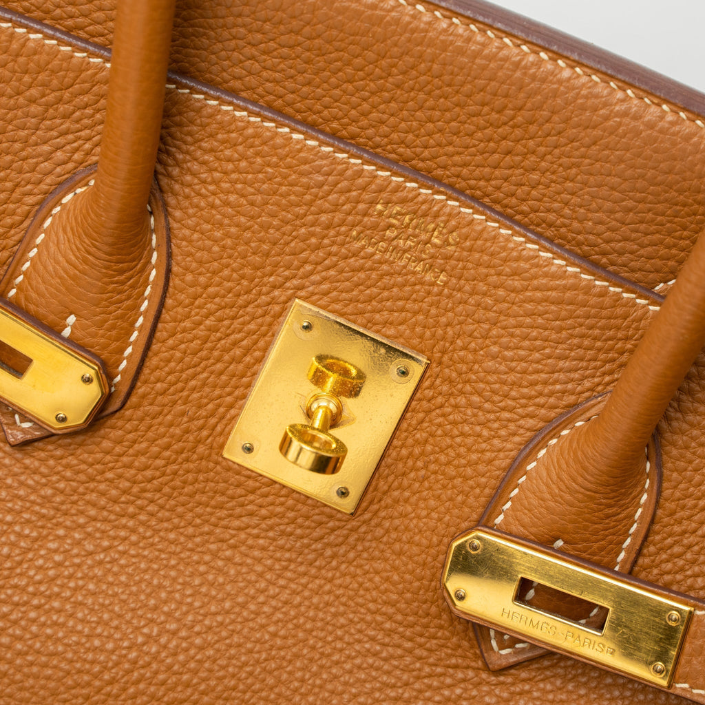 HERMES BIRKIN 35 TOGO GOLD GHW SQUARE I