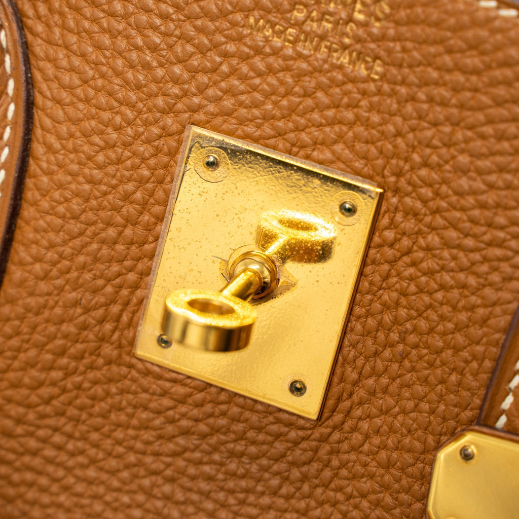 HERMES BIRKIN 35 TOGO GOLD GHW SQUARE I